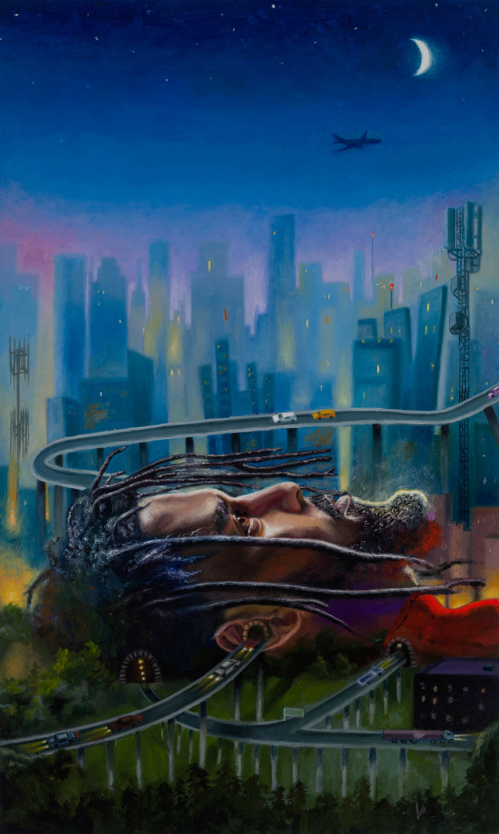 J COLE portrait art print by artist Justin Bua