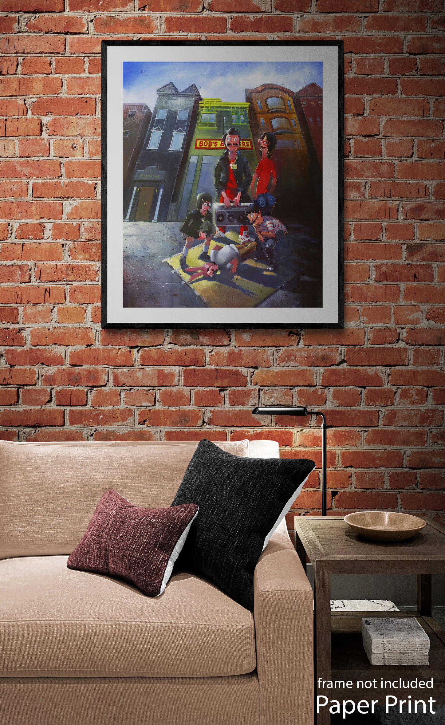 Bob’s Burgers paper Art Print by artist Justin BUA