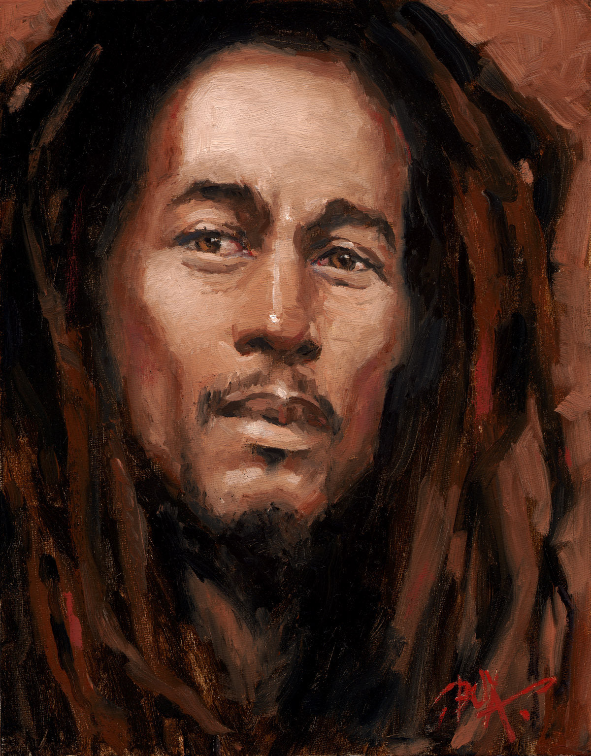 Bob Marley Wall Art  by artist Justin BUA