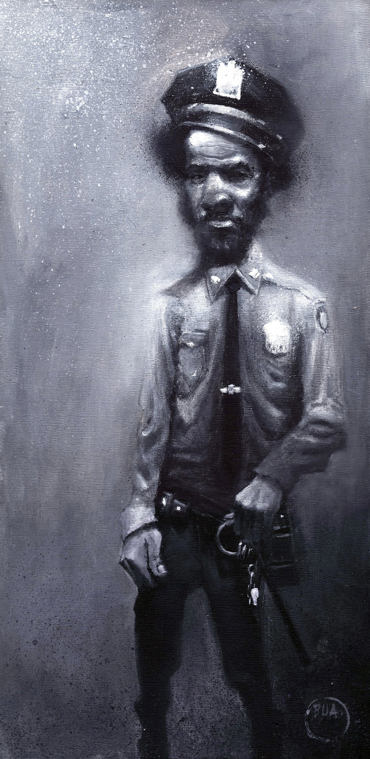 NYPD Art Print by urban artist Justin BUA