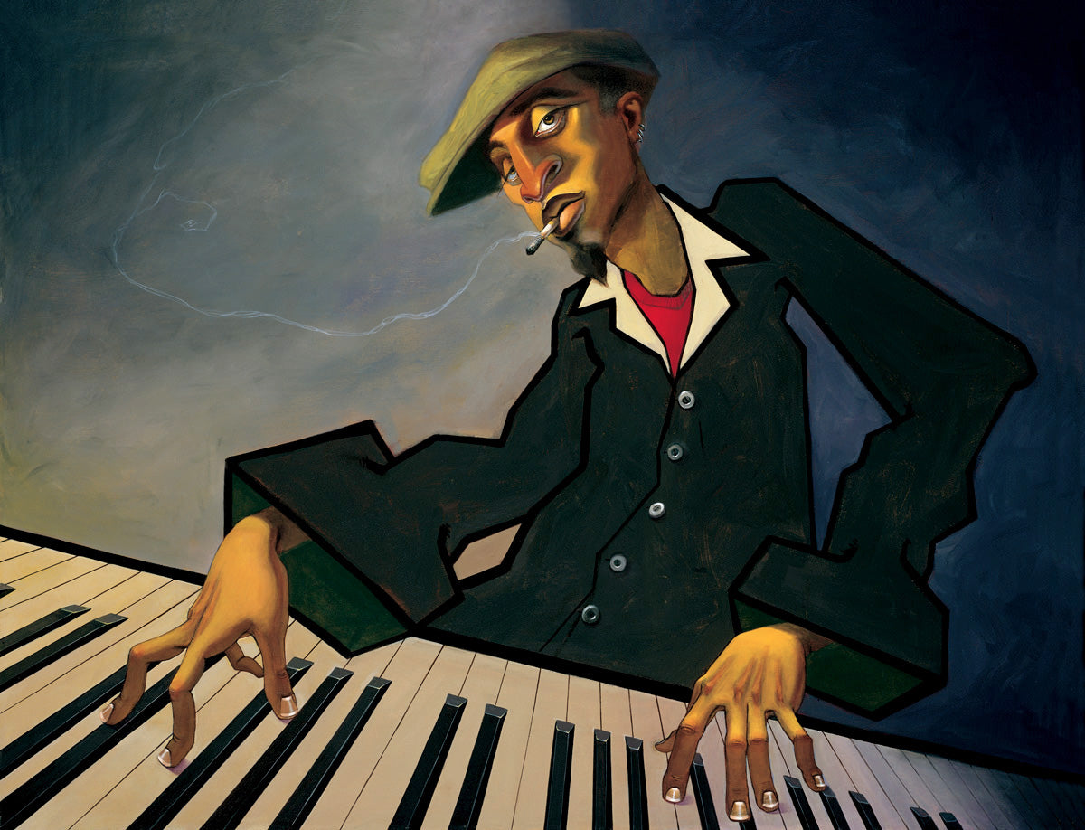 Urban Jazz Art Print by urban artist Justin BUA