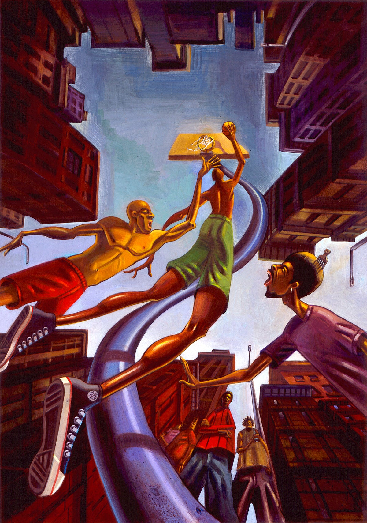 Basketball Art Print by artist Justin BUA