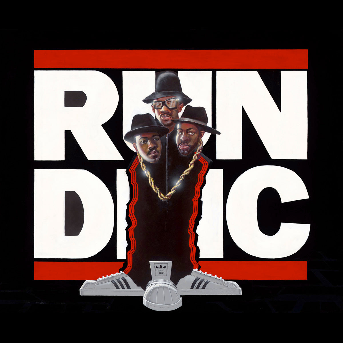 Run DMC Wall Art by Urban artist Justin BUA