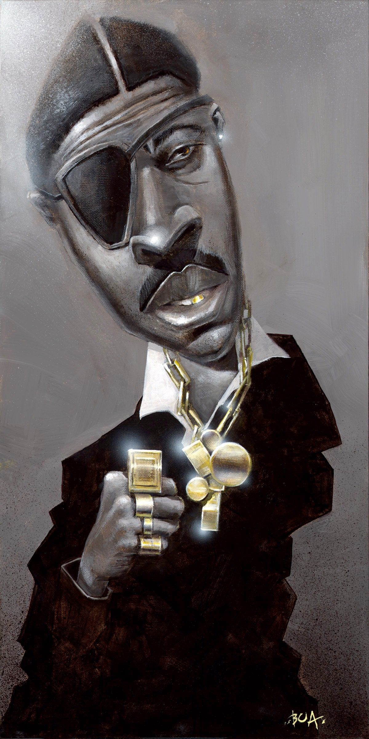 Slick Rick Art Print by artist Justin BUA