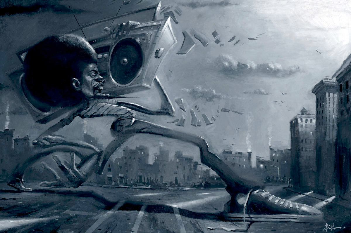 Boombox Wall Art by artist Justin BUA