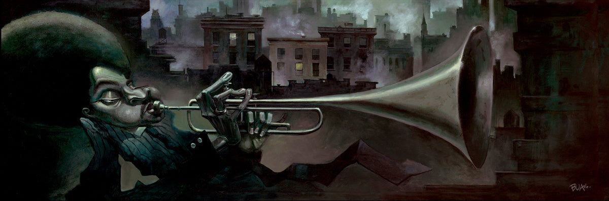 Jazz Trumpet Wall Art by artist Justin BUA
