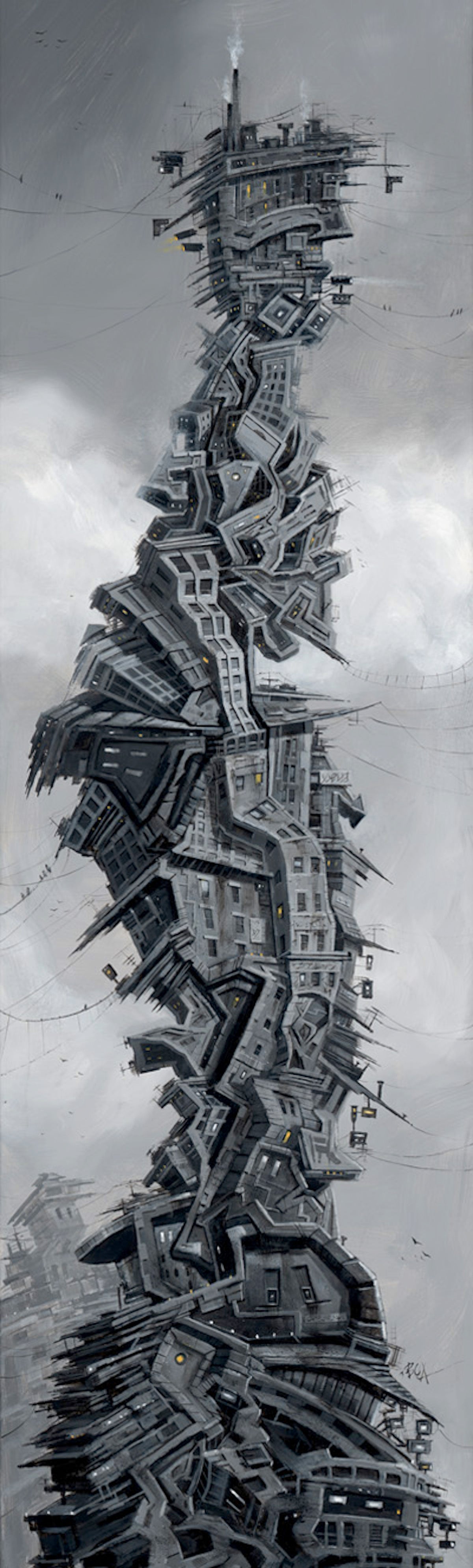 Urban City Art Print by artist Justin BUA