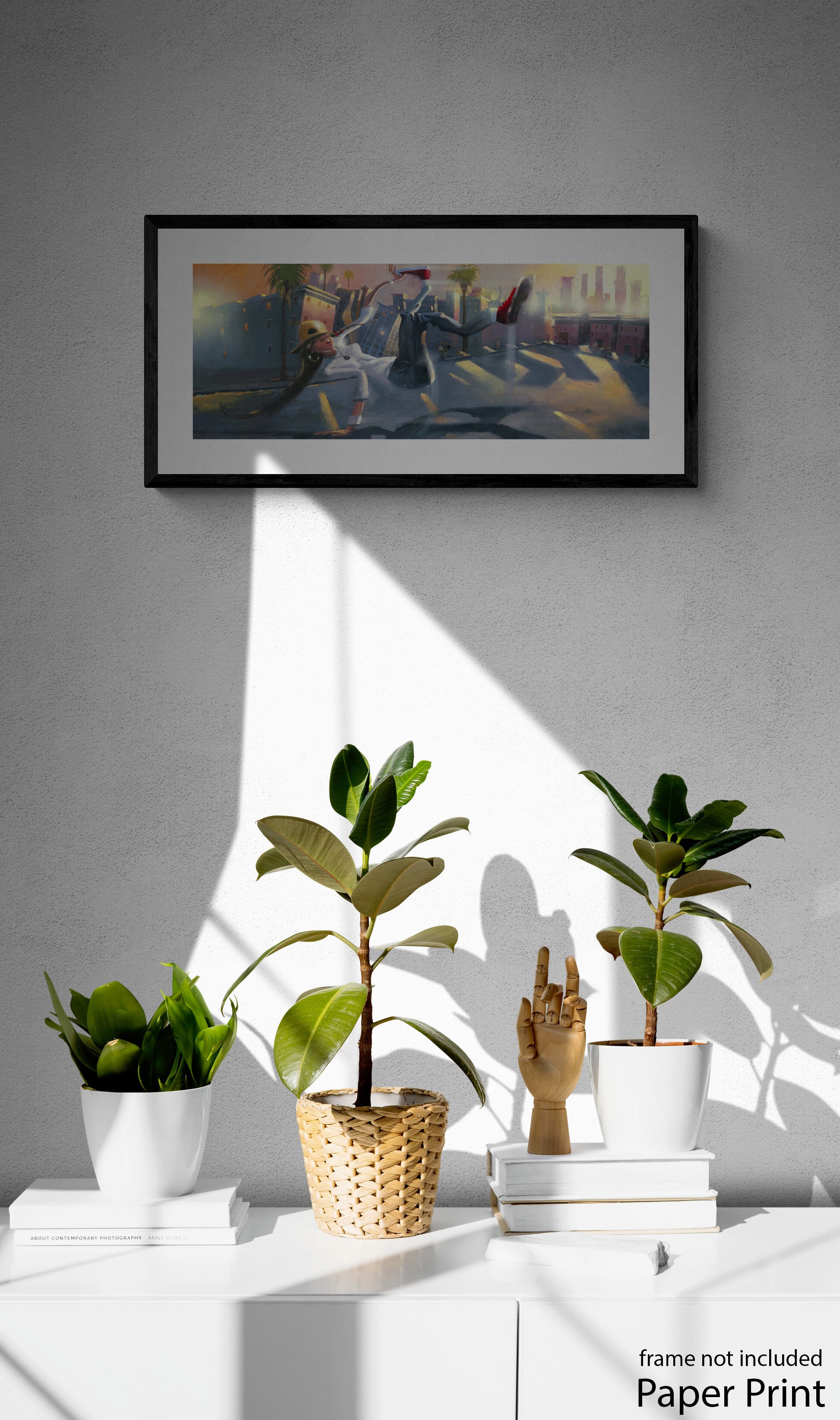 B-Girl paper Art Print by artist Justin BUA