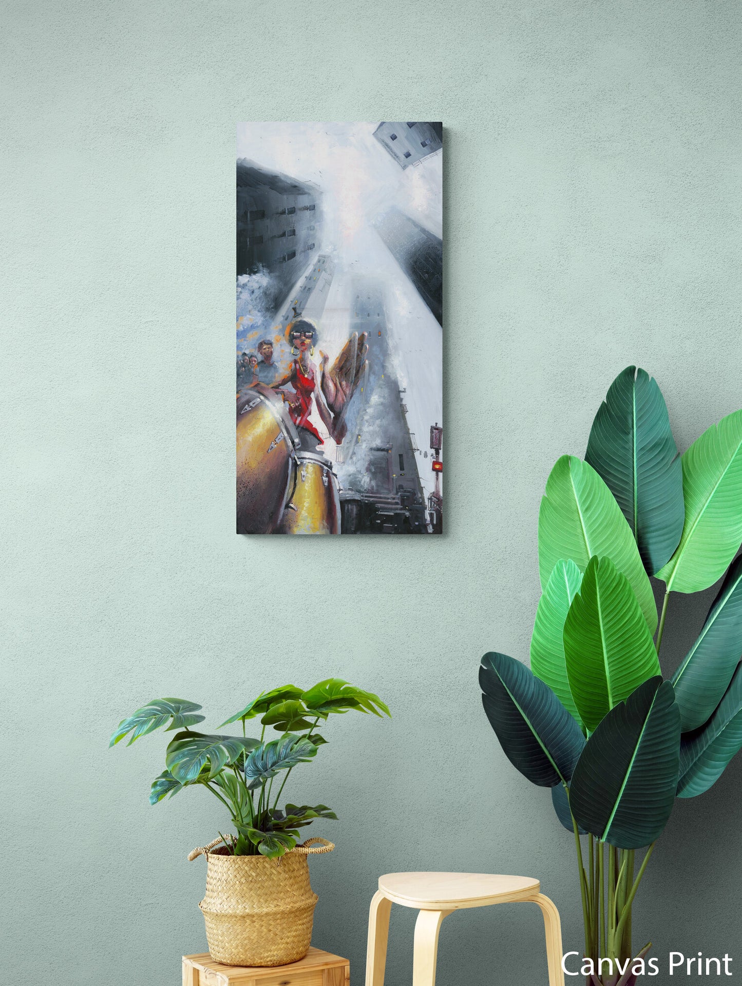 Rhythm inspired canvas Art Print by artist Justin BUA