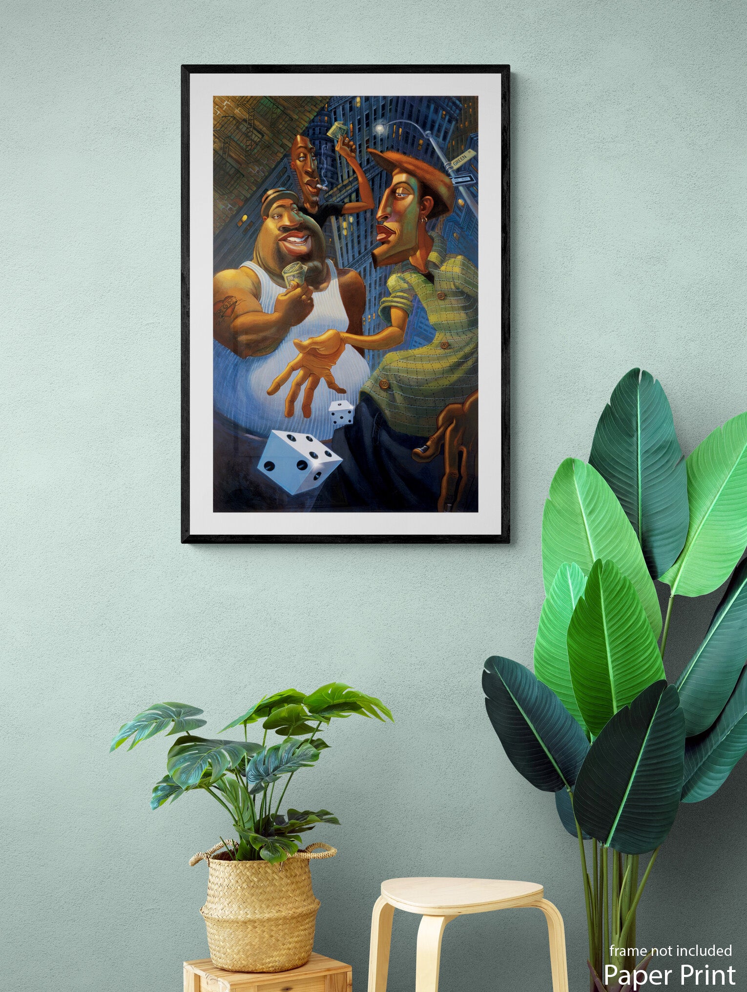 Urban Street paper Art Print by artist Justin BUA