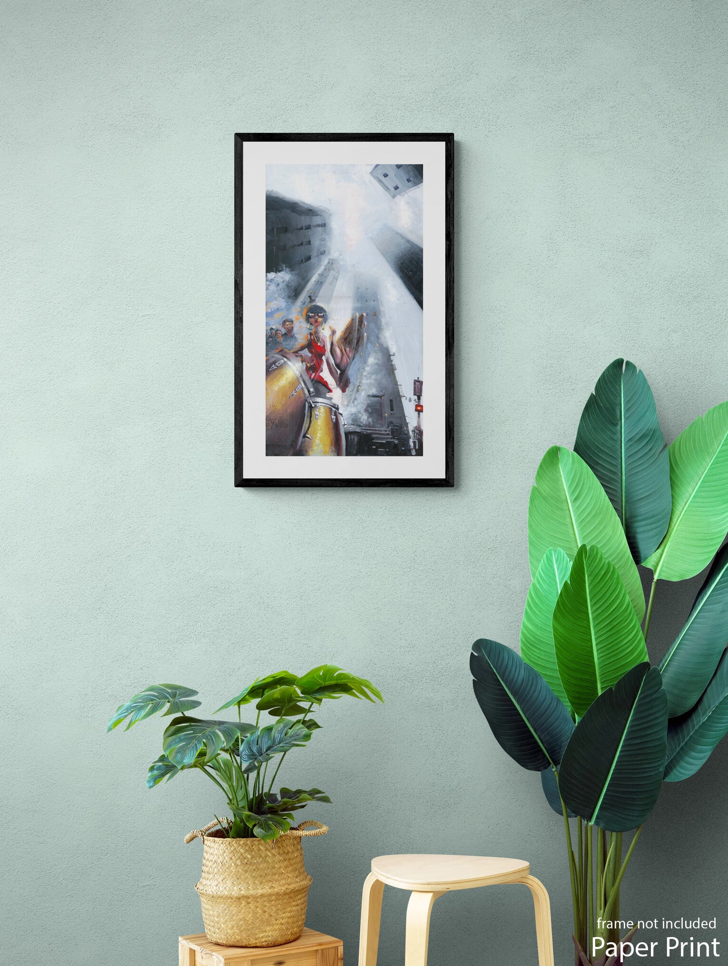 Rhythm inspired paper Art Print by artist Justin BUA