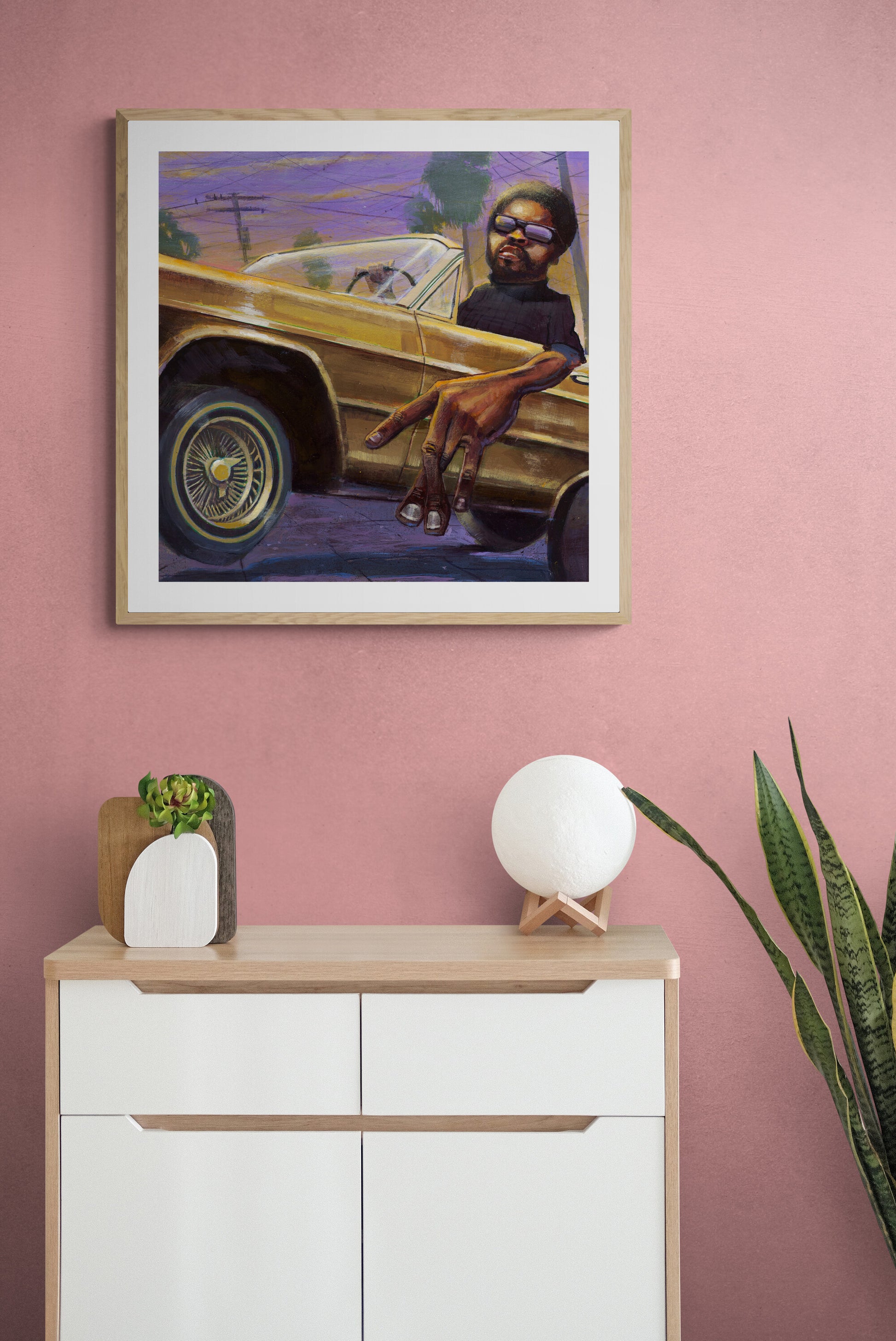 Ice Cube Art Paper wall by urban artist Justin BUA