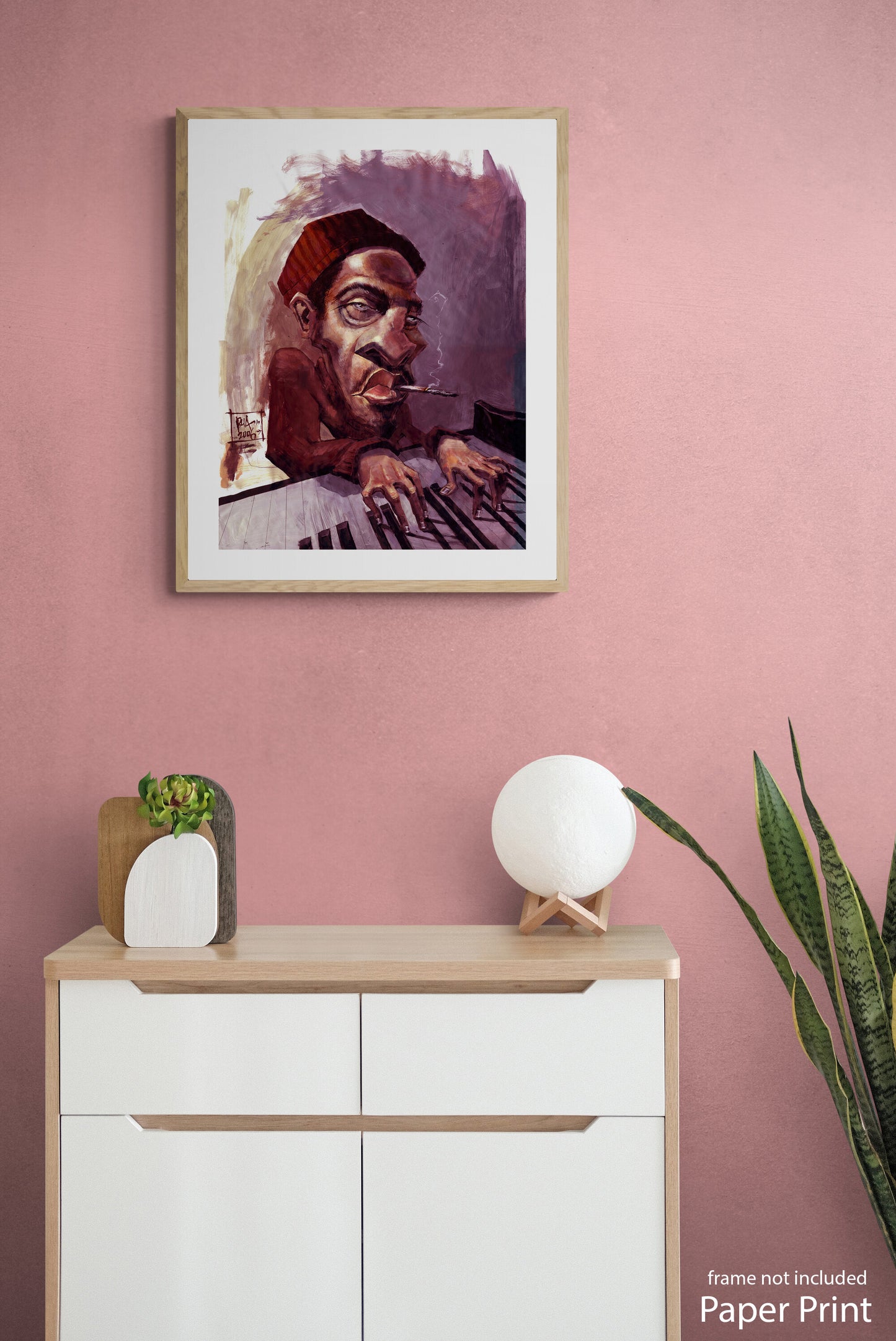 Jazz and Blues Wall art print by urban artist Justin BUA