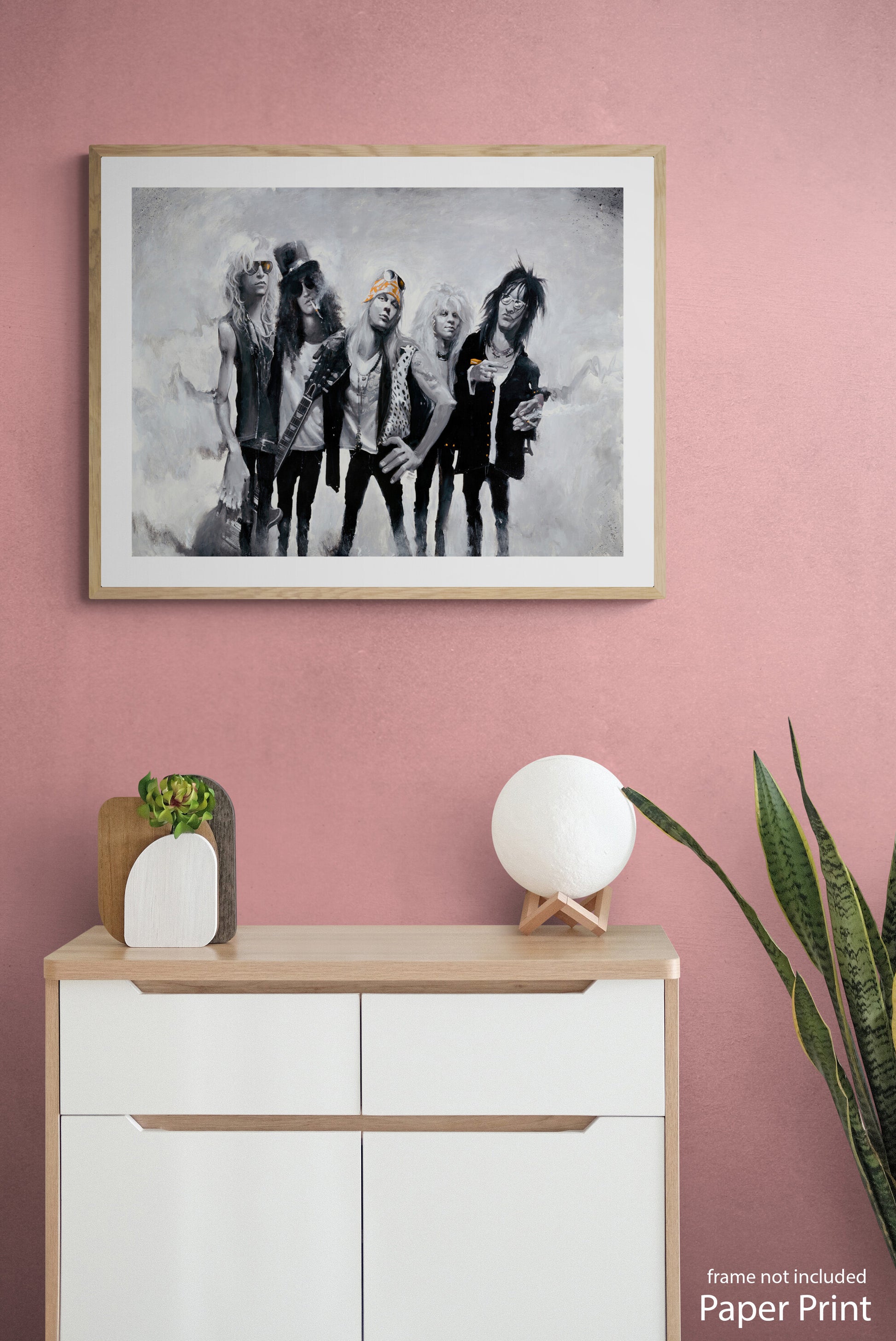 Guns N Roses Wall Art Print by artist Justin BUA