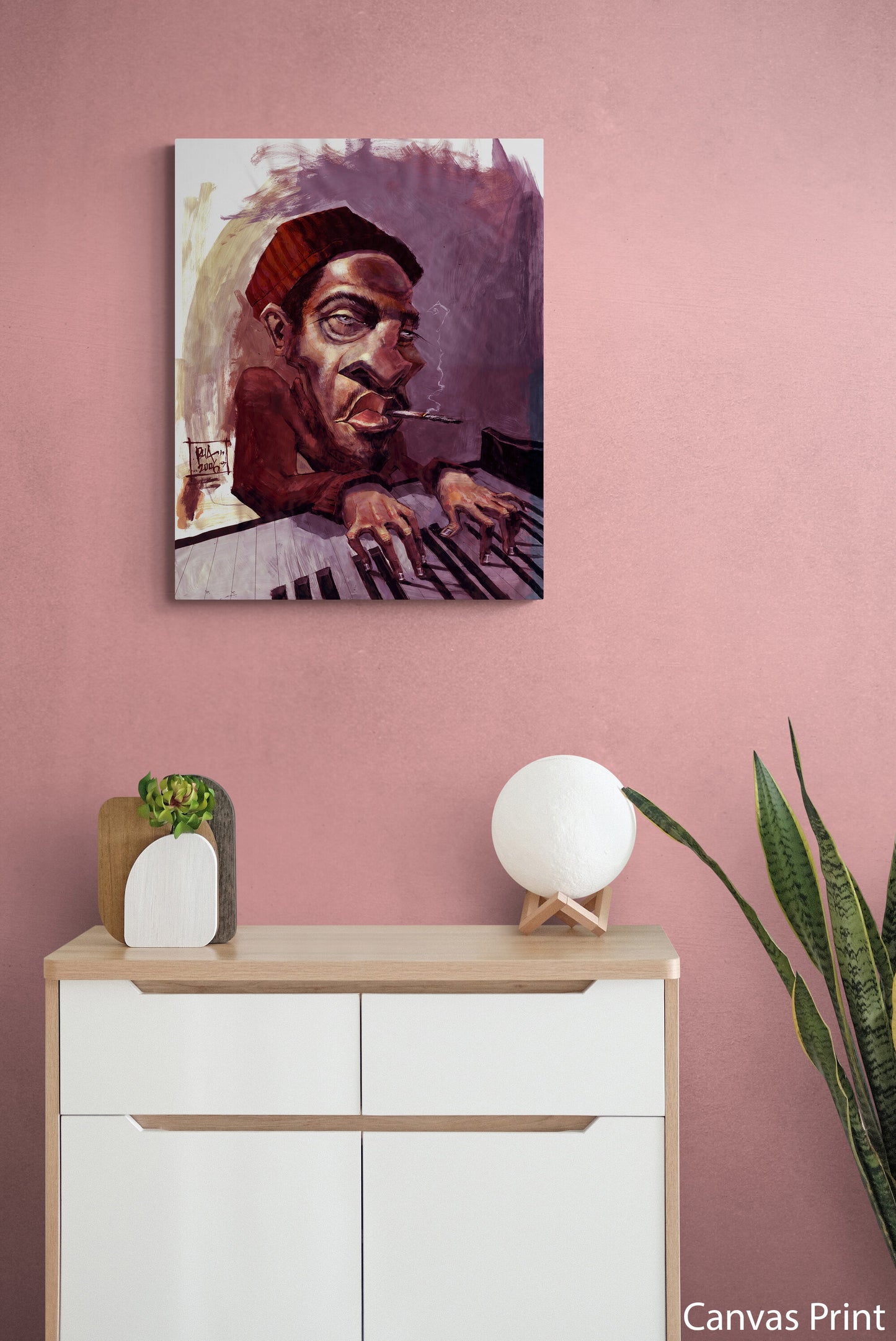Jazz and Blues Wall art print by urban artist Justin BUA