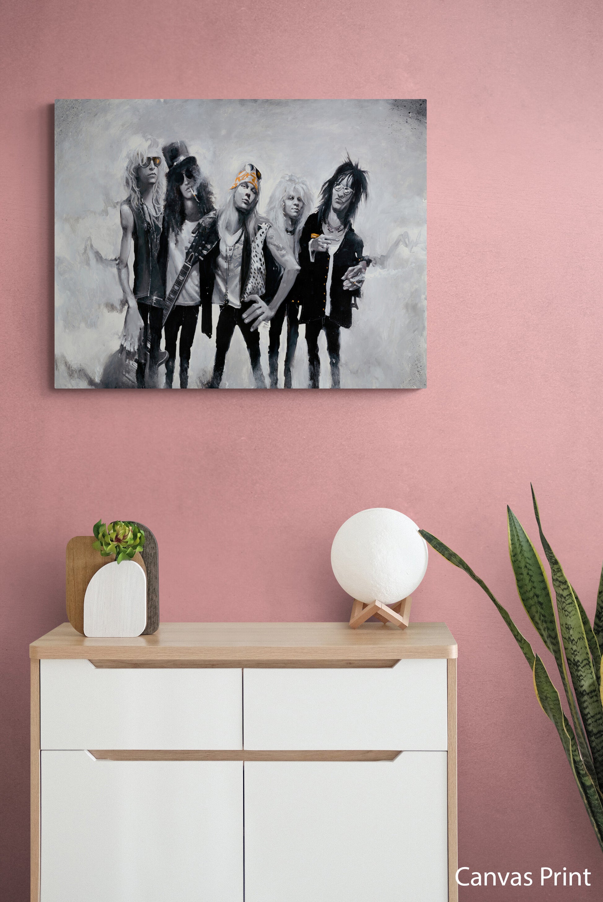 Guns N Roses Wall Art Print by artist Justin BUA