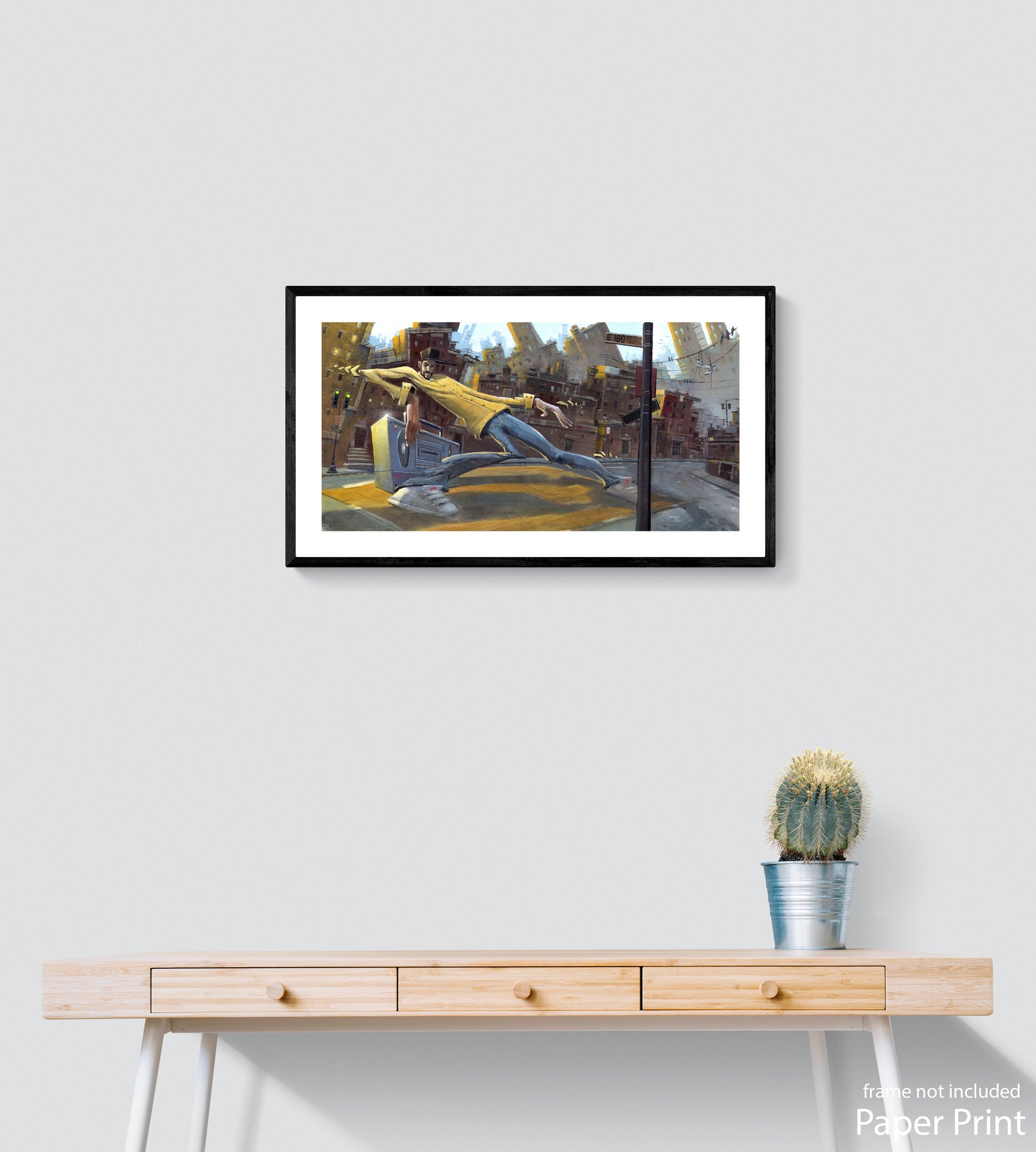 Urban Street paper Art Print by artist Justin BUA