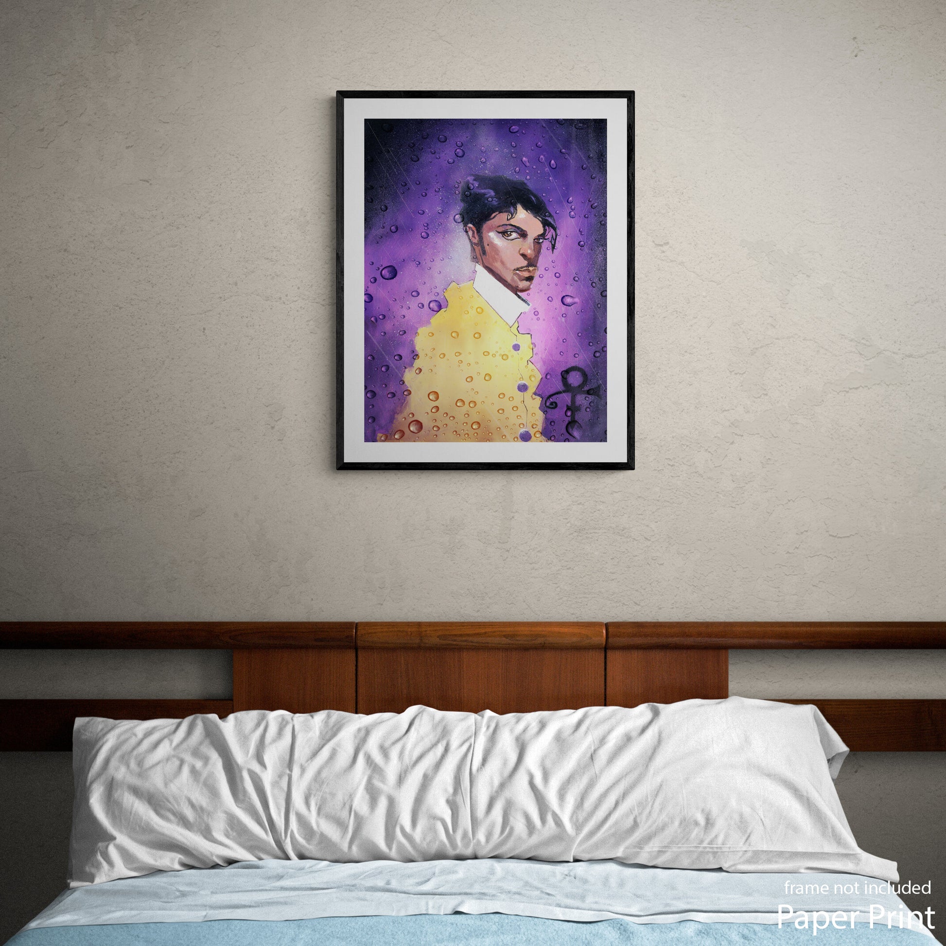 Prince paper art print by urban artist Justin Bua
