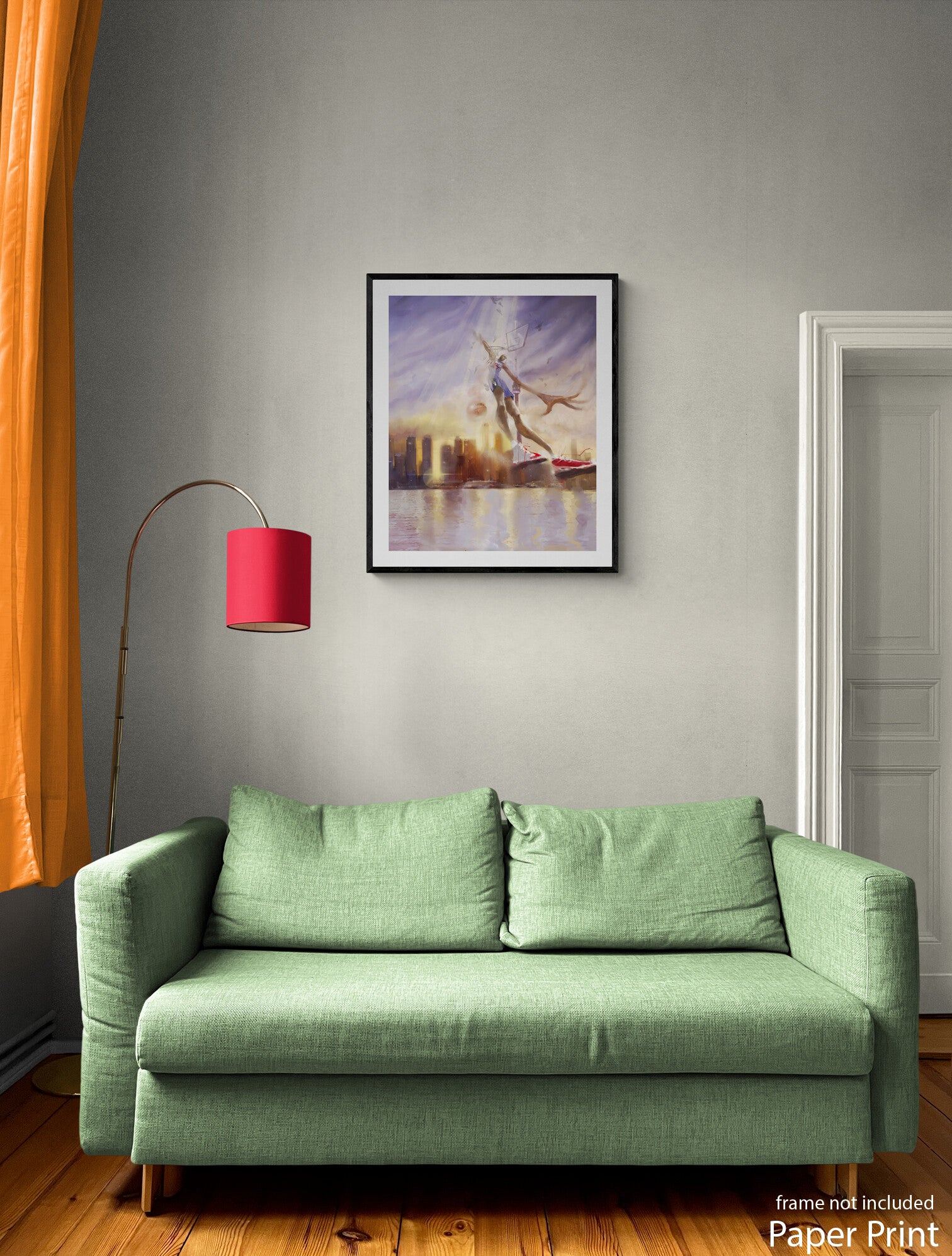 Toronto Raptors paper Art Print by artist Justin BUA