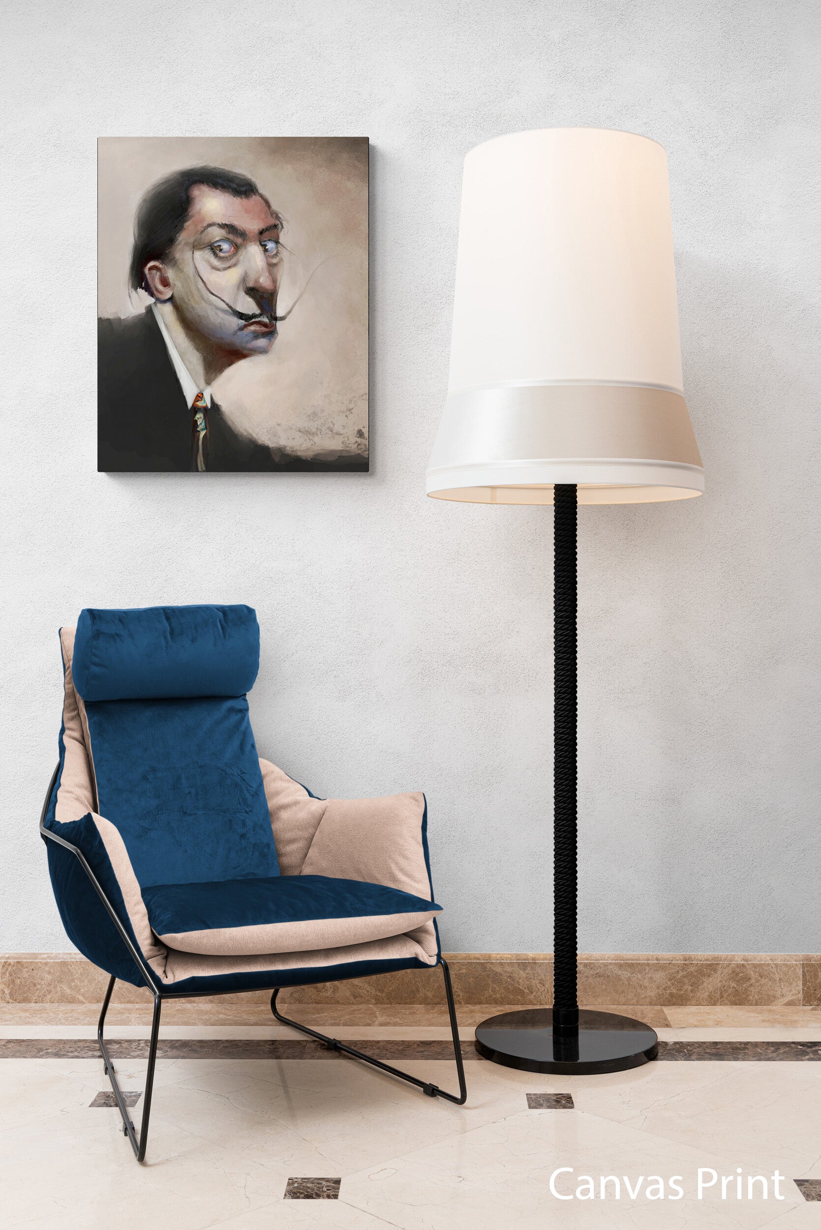 Dali portrait  Wall Art Print