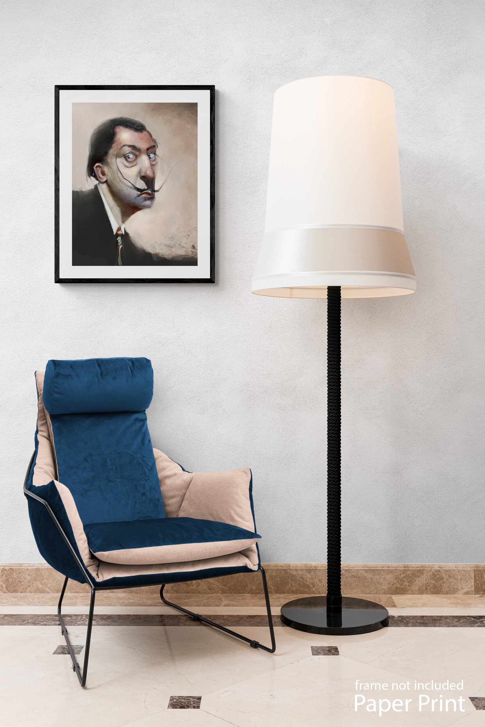Dali portrait  Wall Art Print