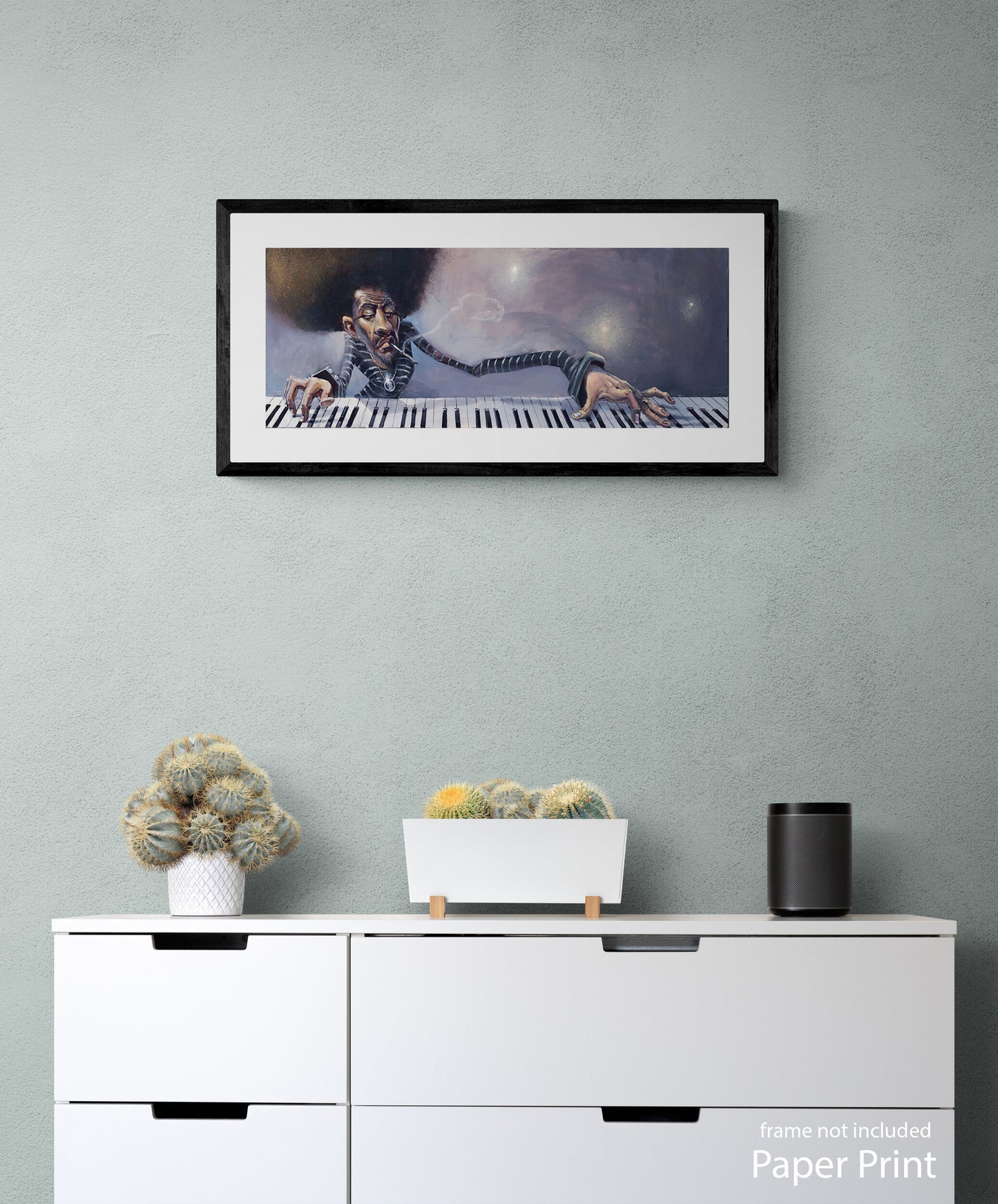 Jazz Music paper Art Print by artist Justin BUA