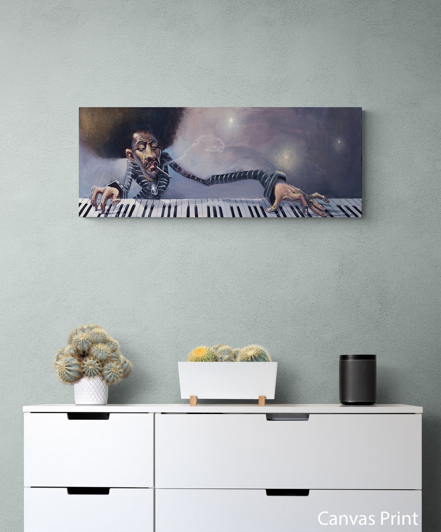 Jazz Music canvas Art Print by artist Justin BUA