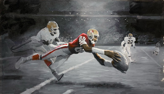 Jerry Rice Art Print by urban artist Justin BUA