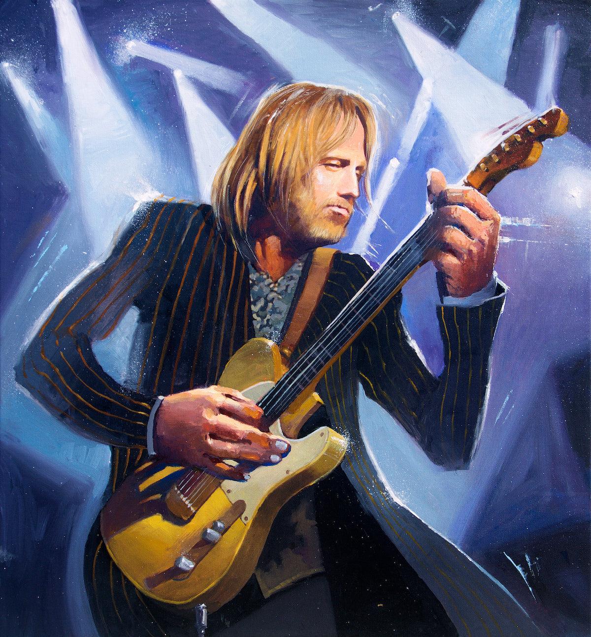 Tom Petty art print by artist Justin BUA