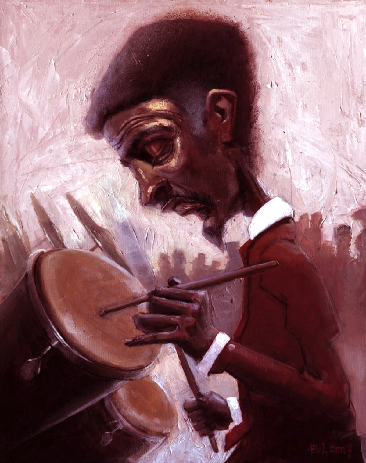 Urban Jazz art print by contemporary urban artist Justin BUA