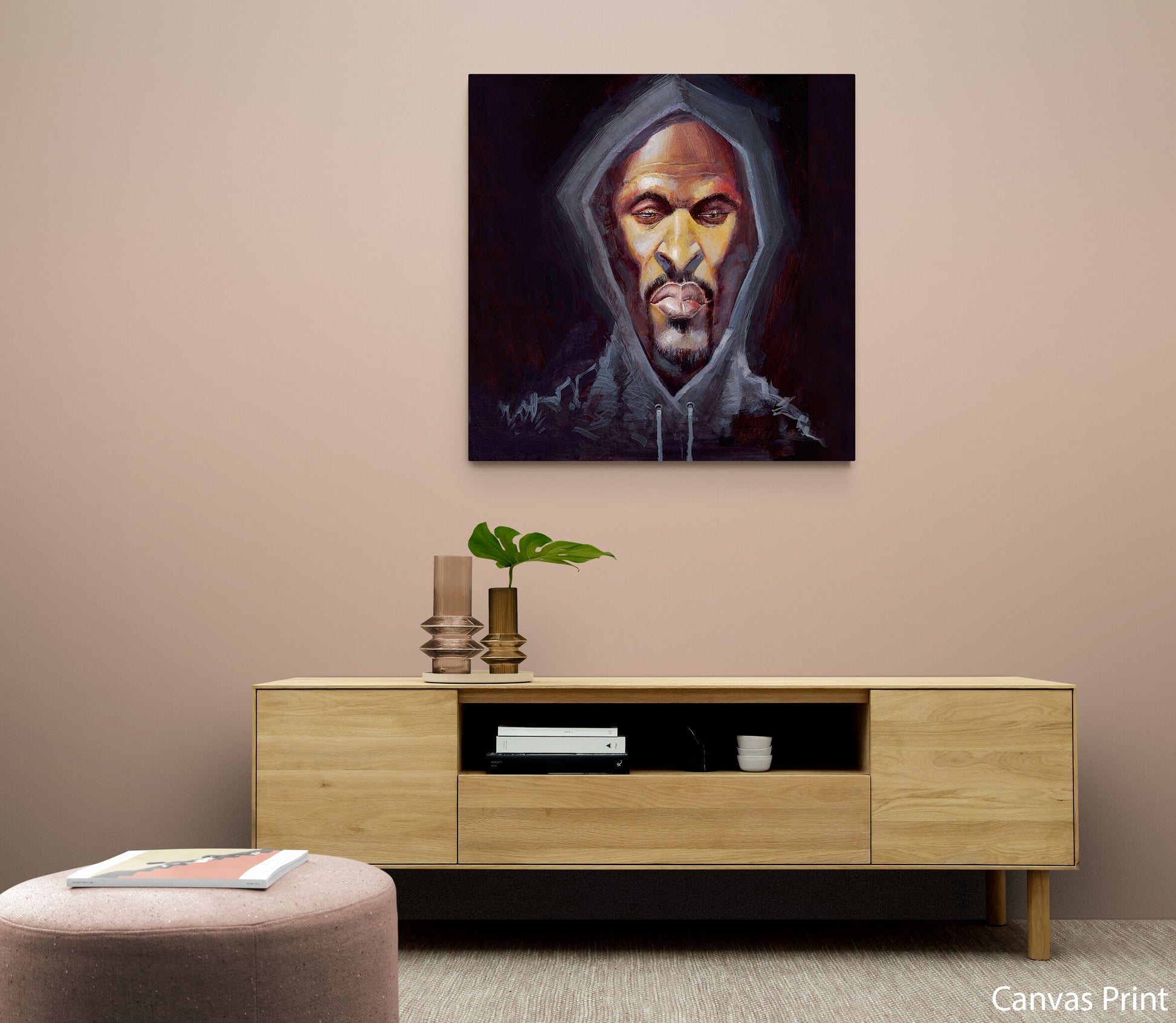 Rakim canvas Wall Art by Urban artist Justin BUA
