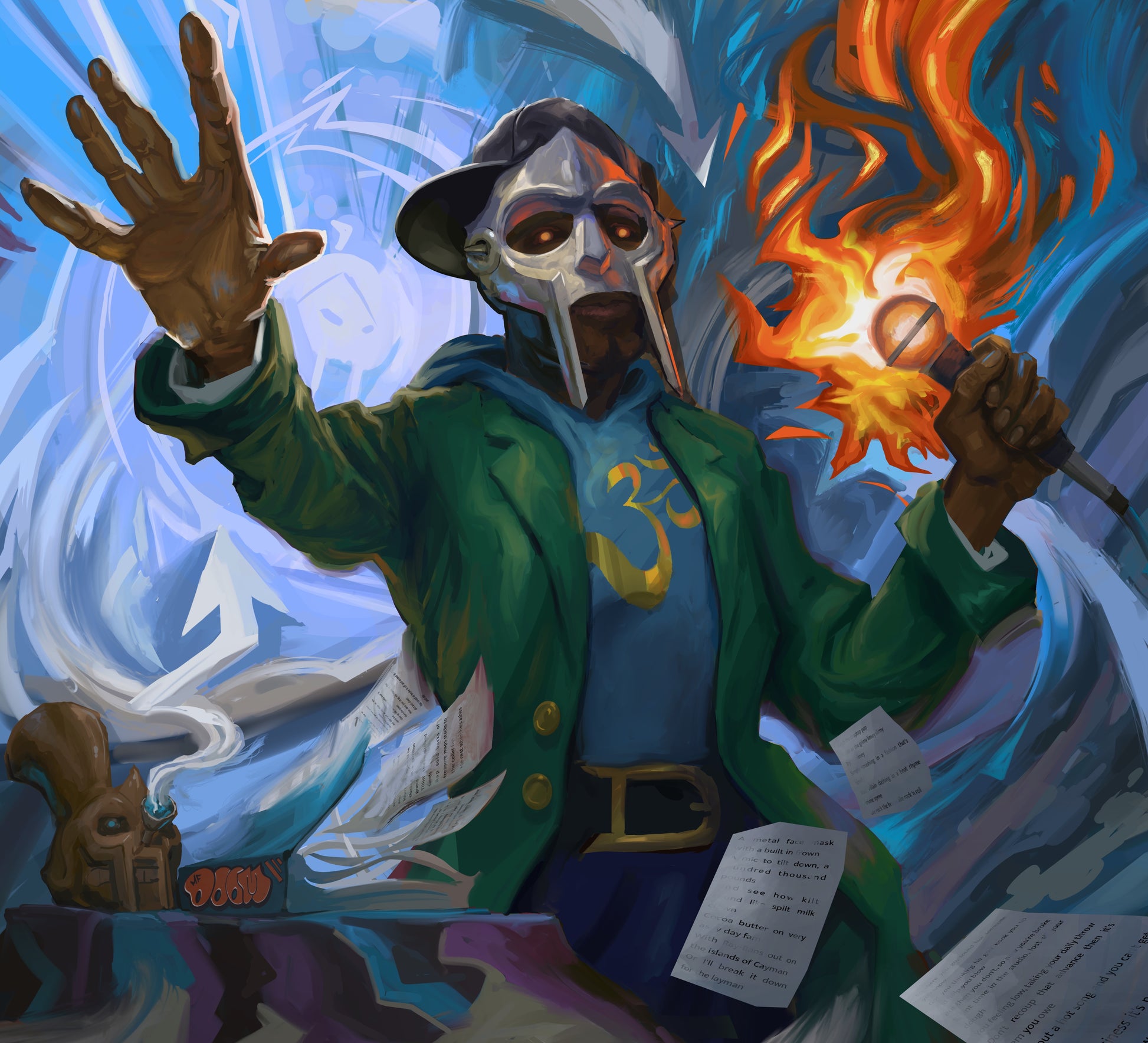 MF Doom Wall Art by artist Justin BUA