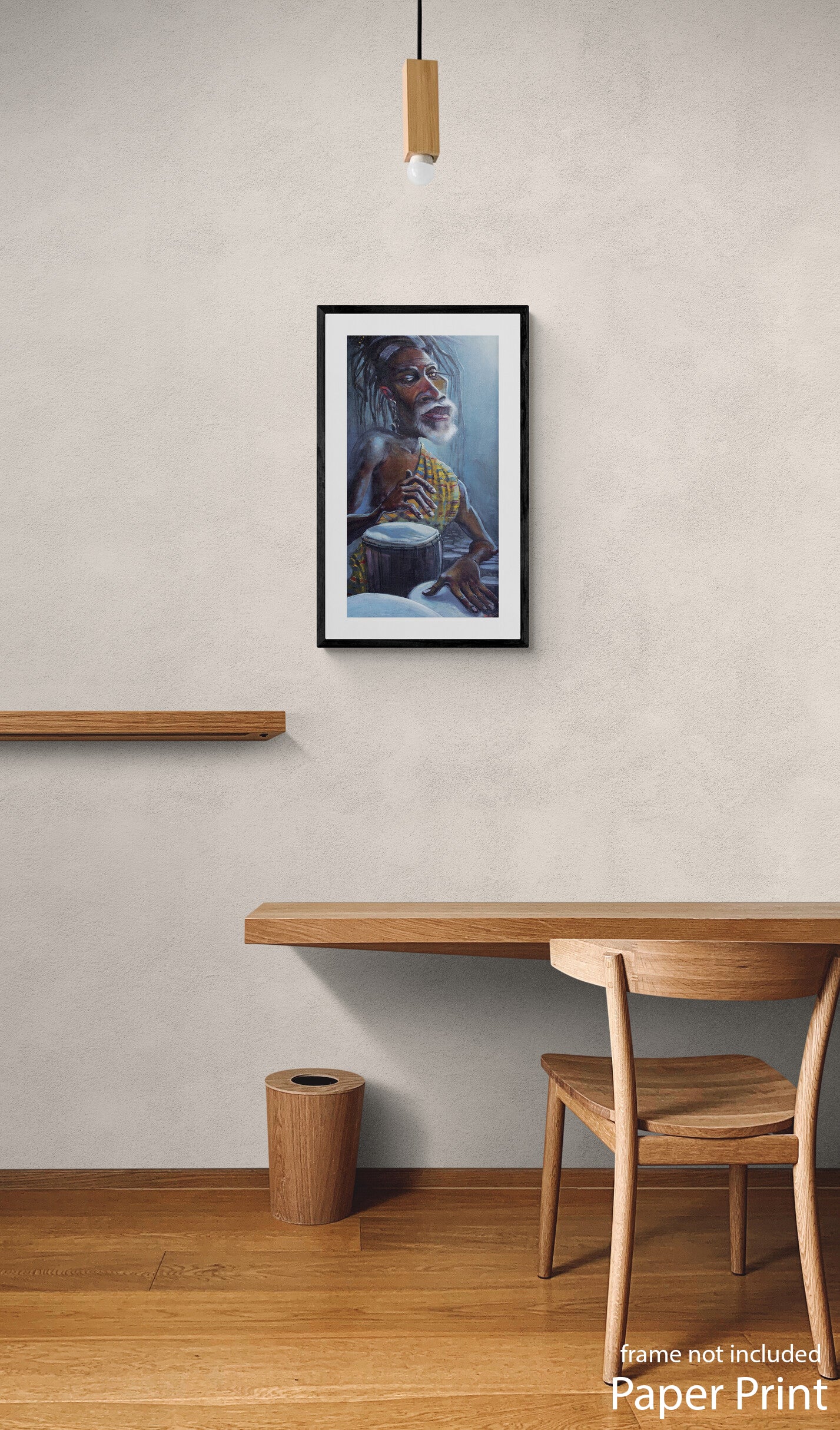 DRUMS paper Wall Art by artist Justin BUA