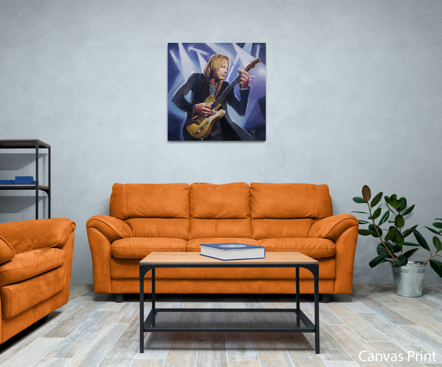 Tom Petty canvas Art Print by artist Justin BUA