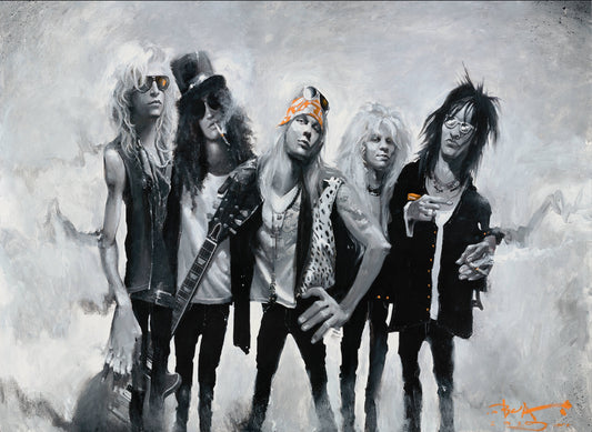 Guns N Roses Art Print by artist Justin BUA