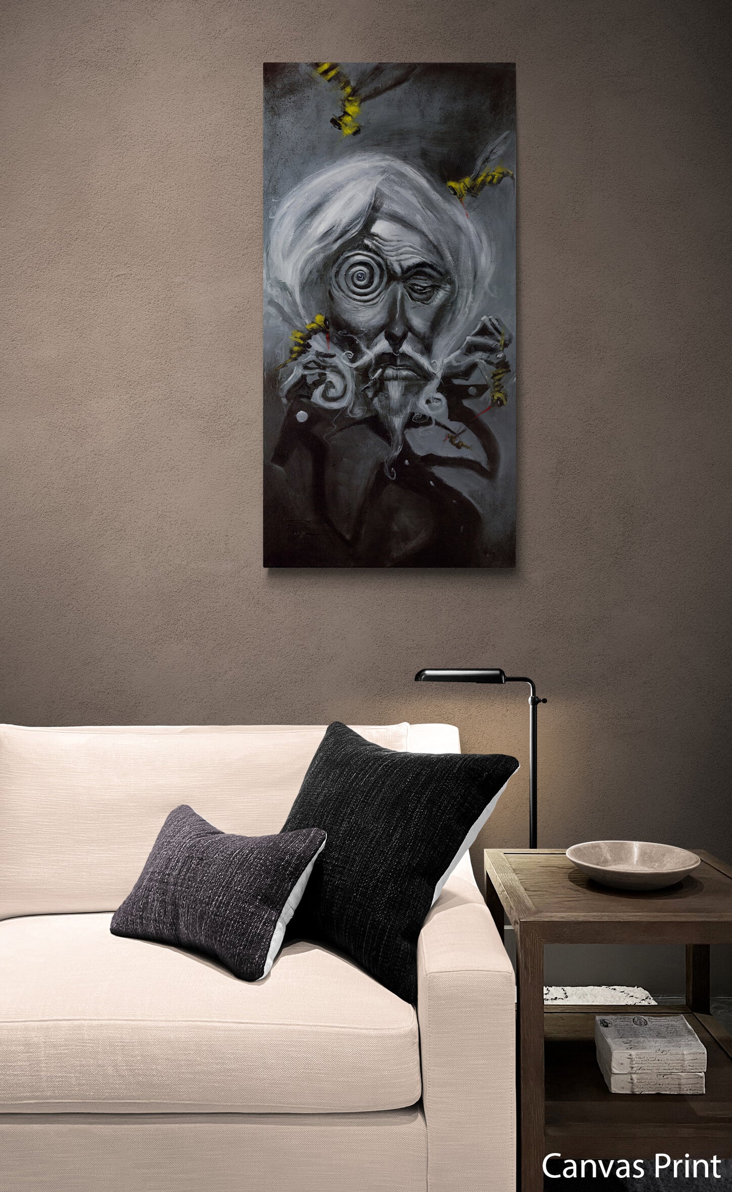 Surrealist canvas Art Print by artist Justin BUA