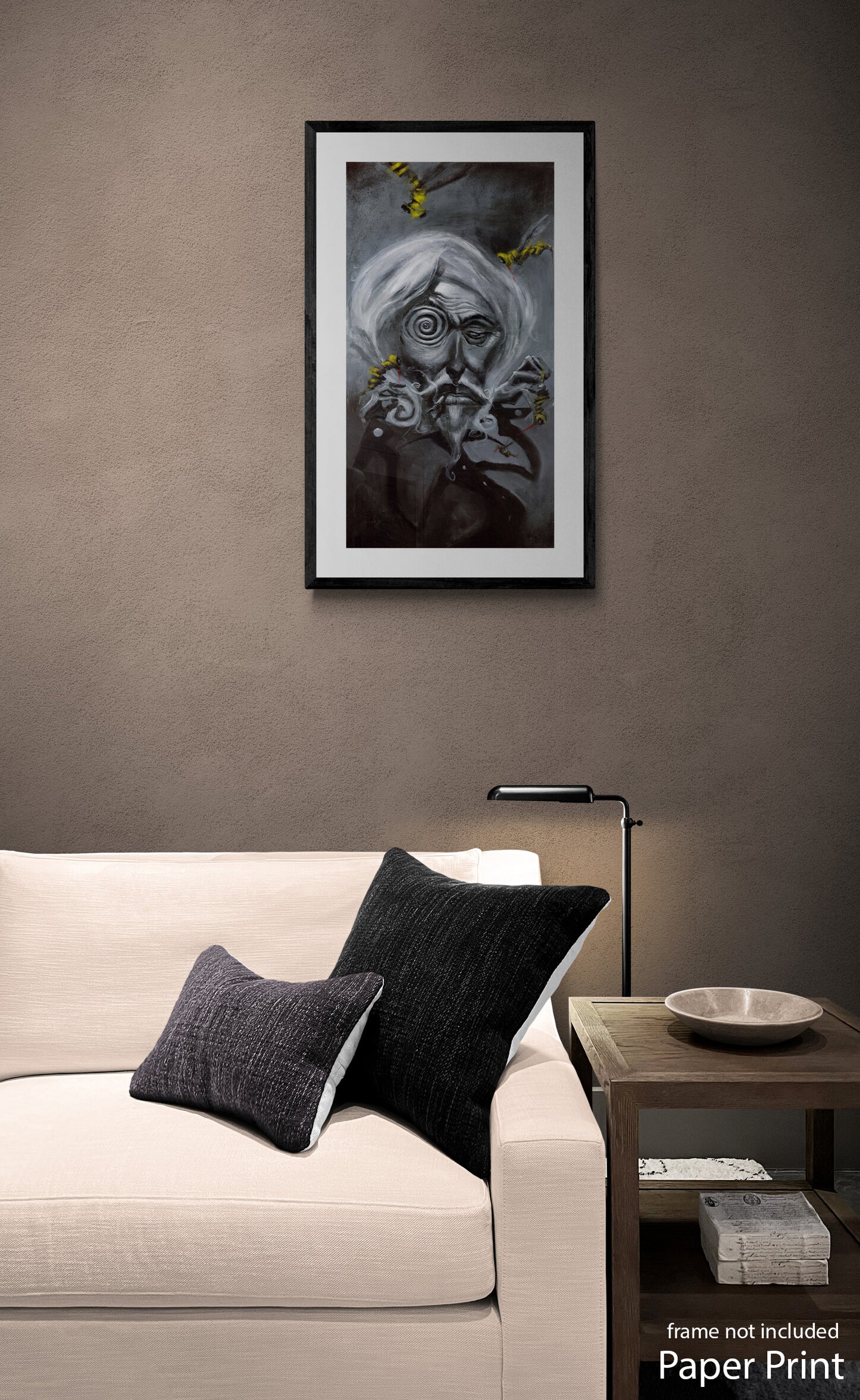 Surrealist paper Art Print by artist Justin BUA