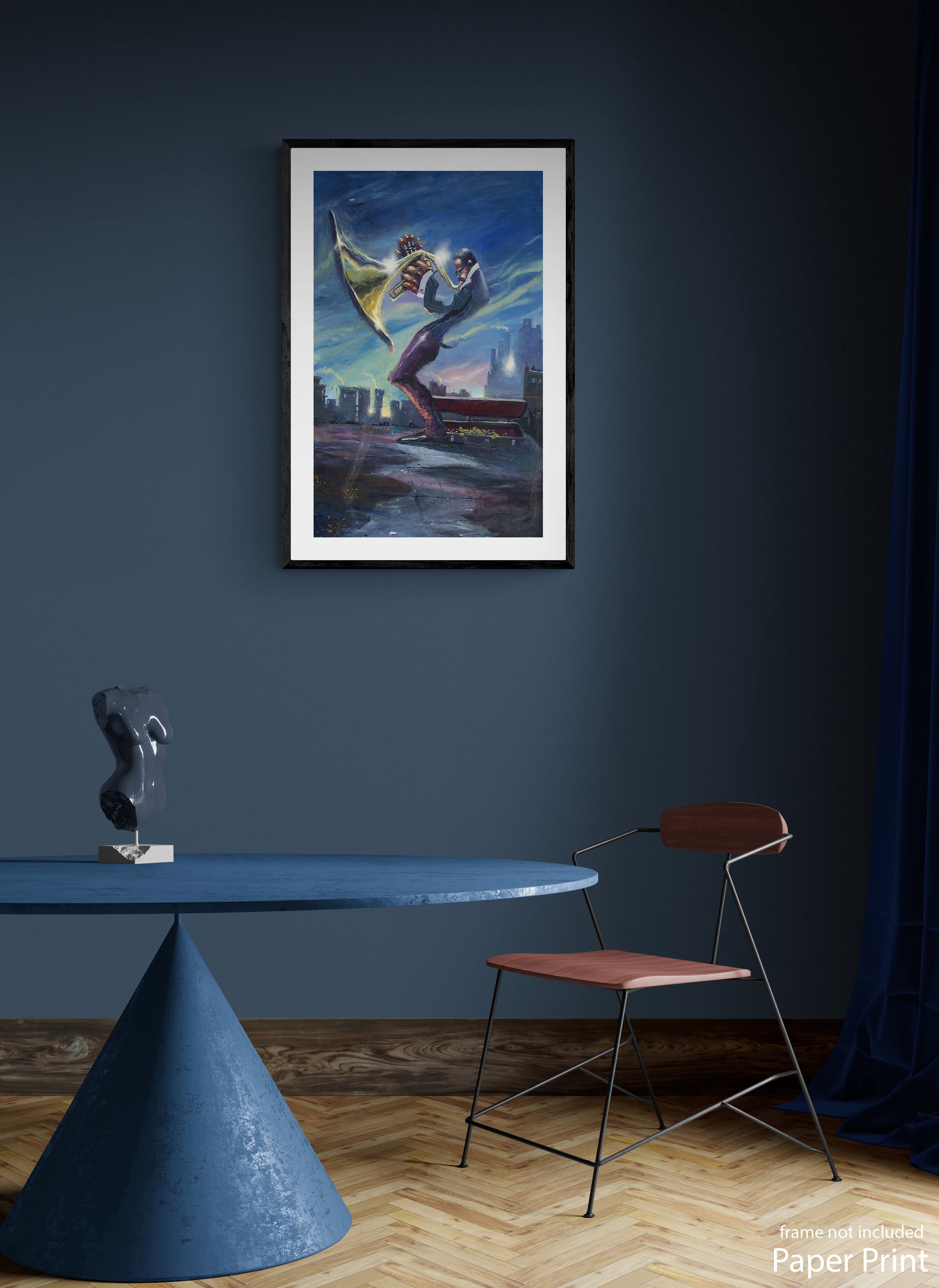 Jazz paper Wall Art by artist Justin BUA