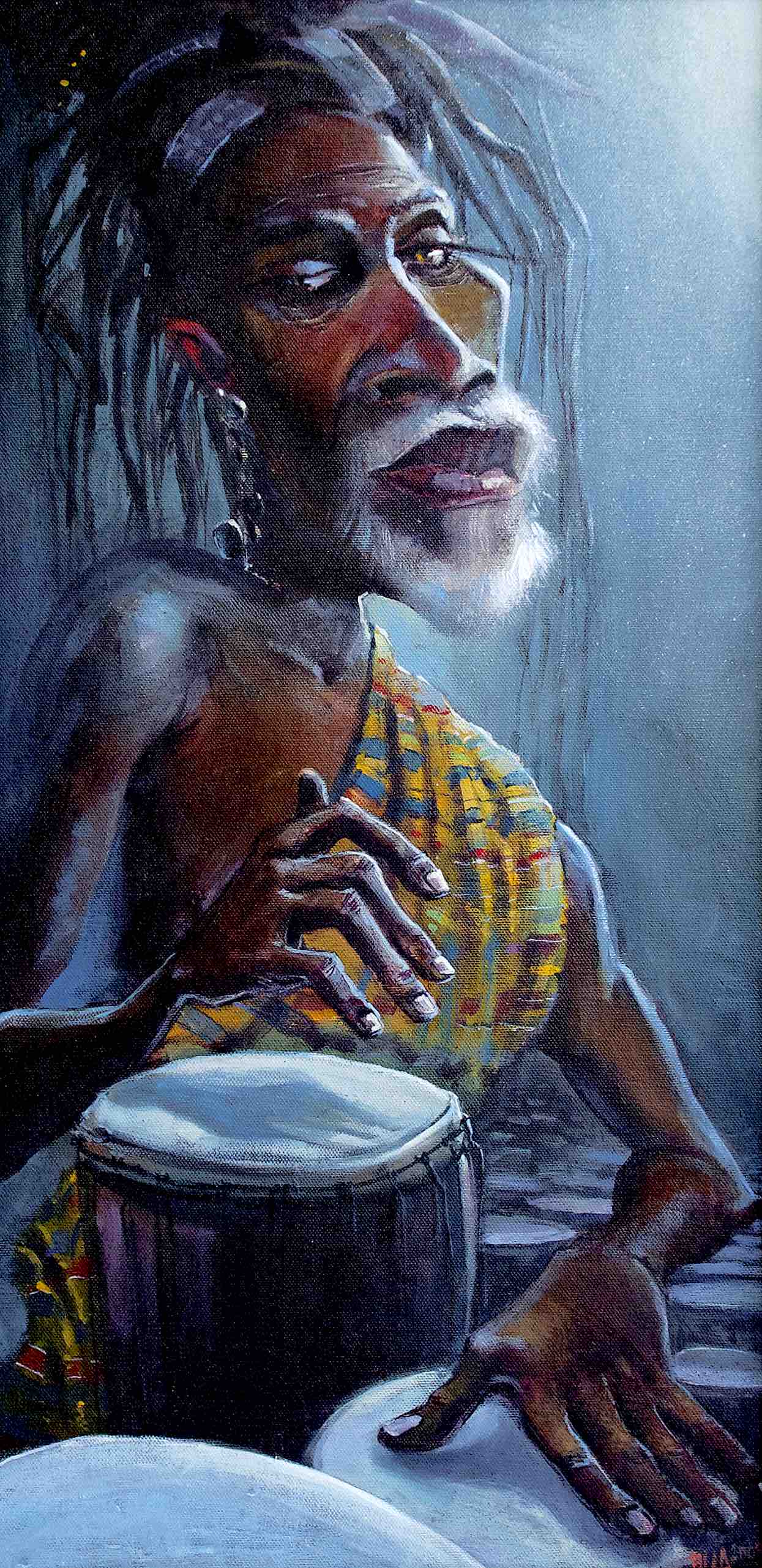 DRUMS art print by artist Justin BUA