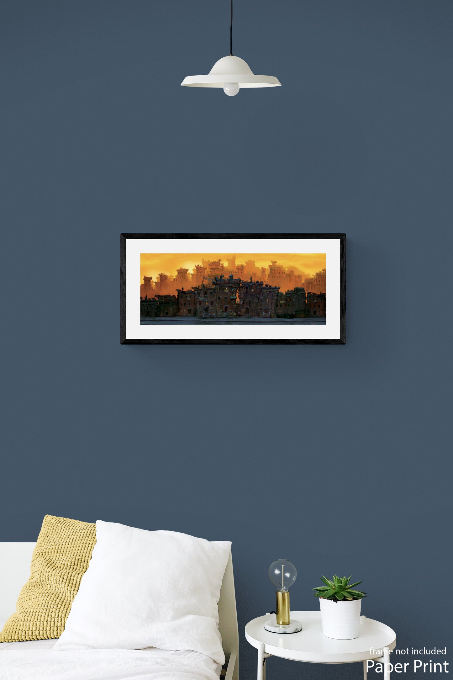 Urban landscape paper Art Print by artist Justin BUA