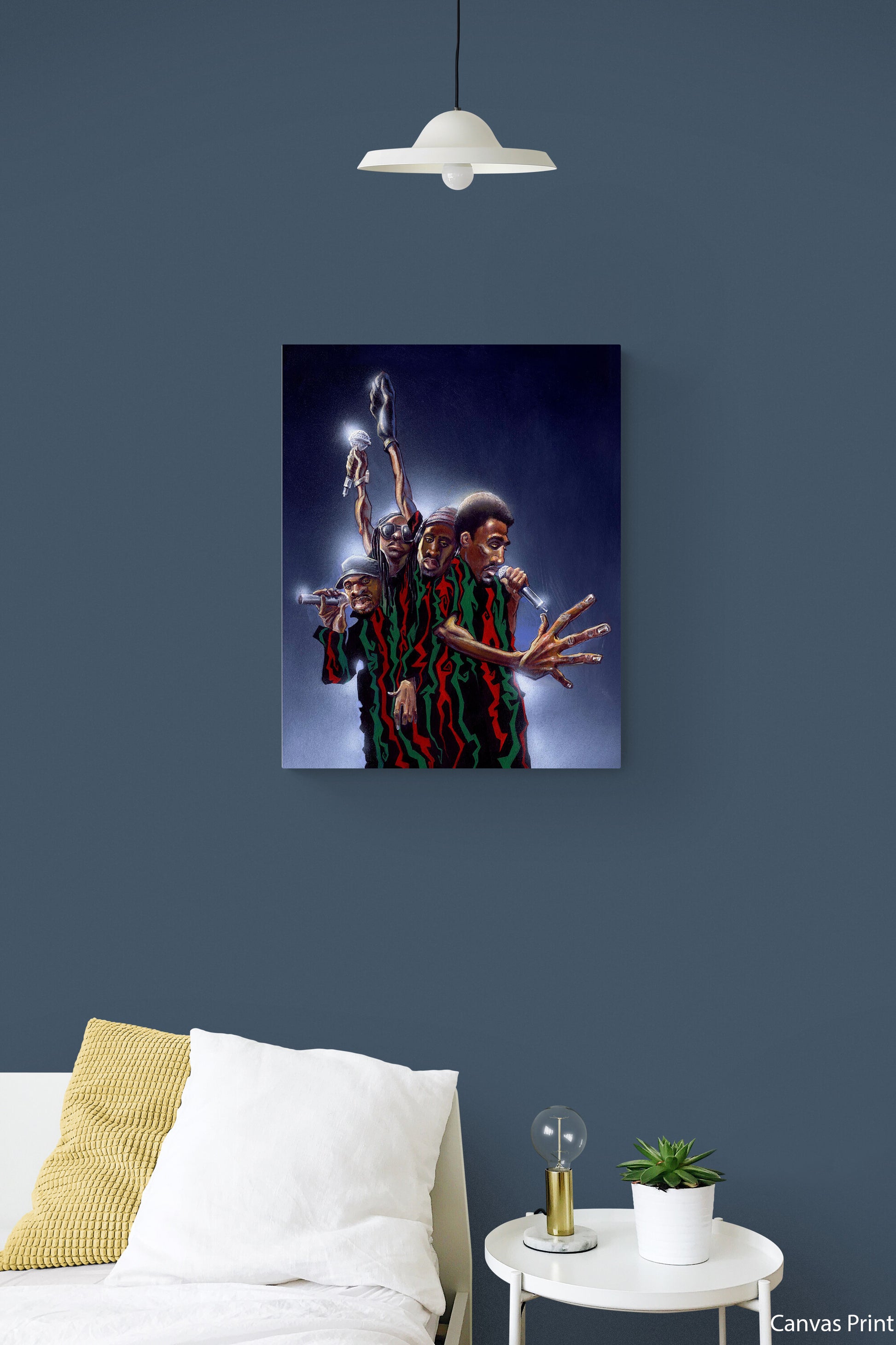 A Tribe Called Ques canvas Art Print by artist Justin BUA