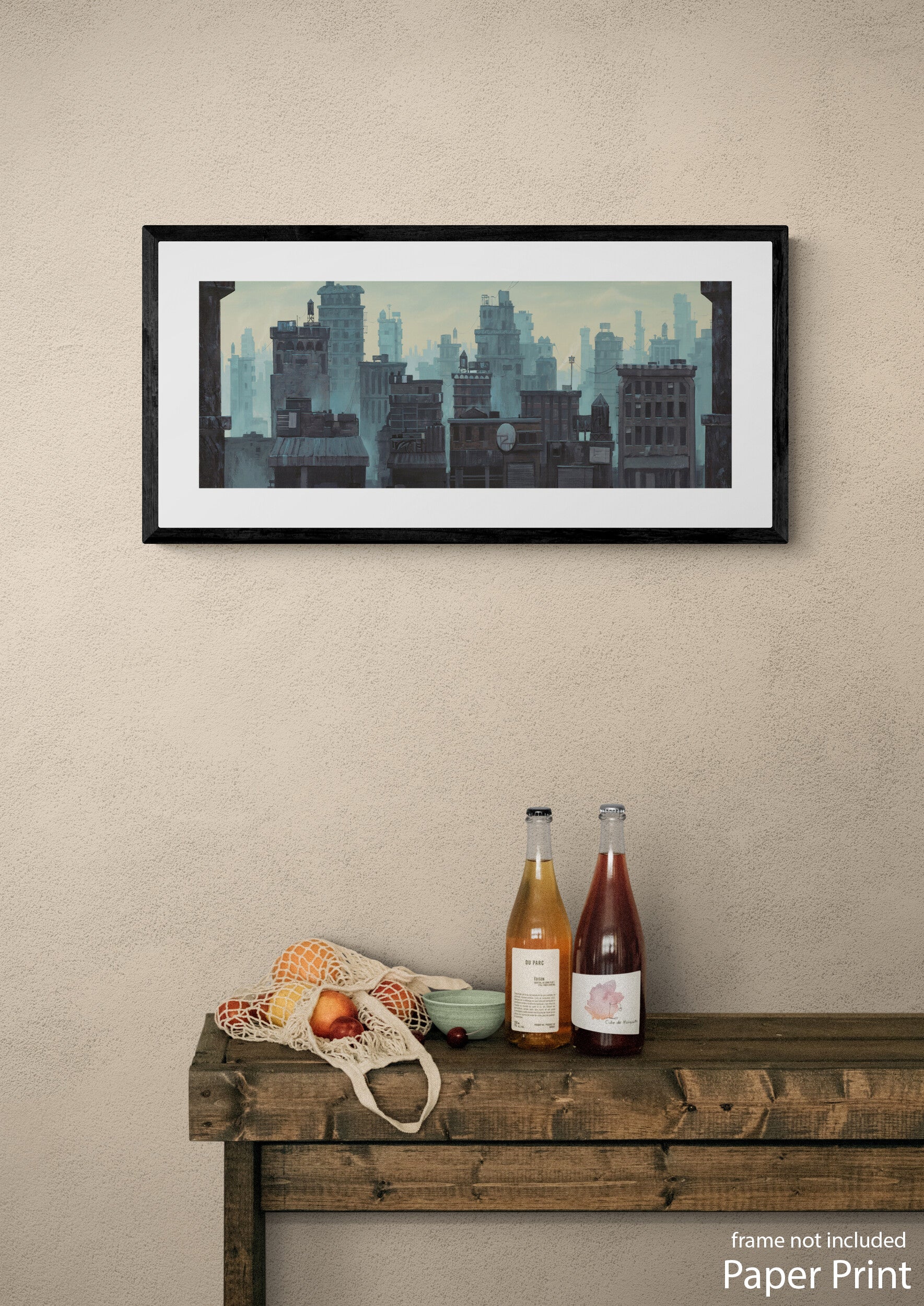 New York paper Wall Art by urban artist Justin BUA