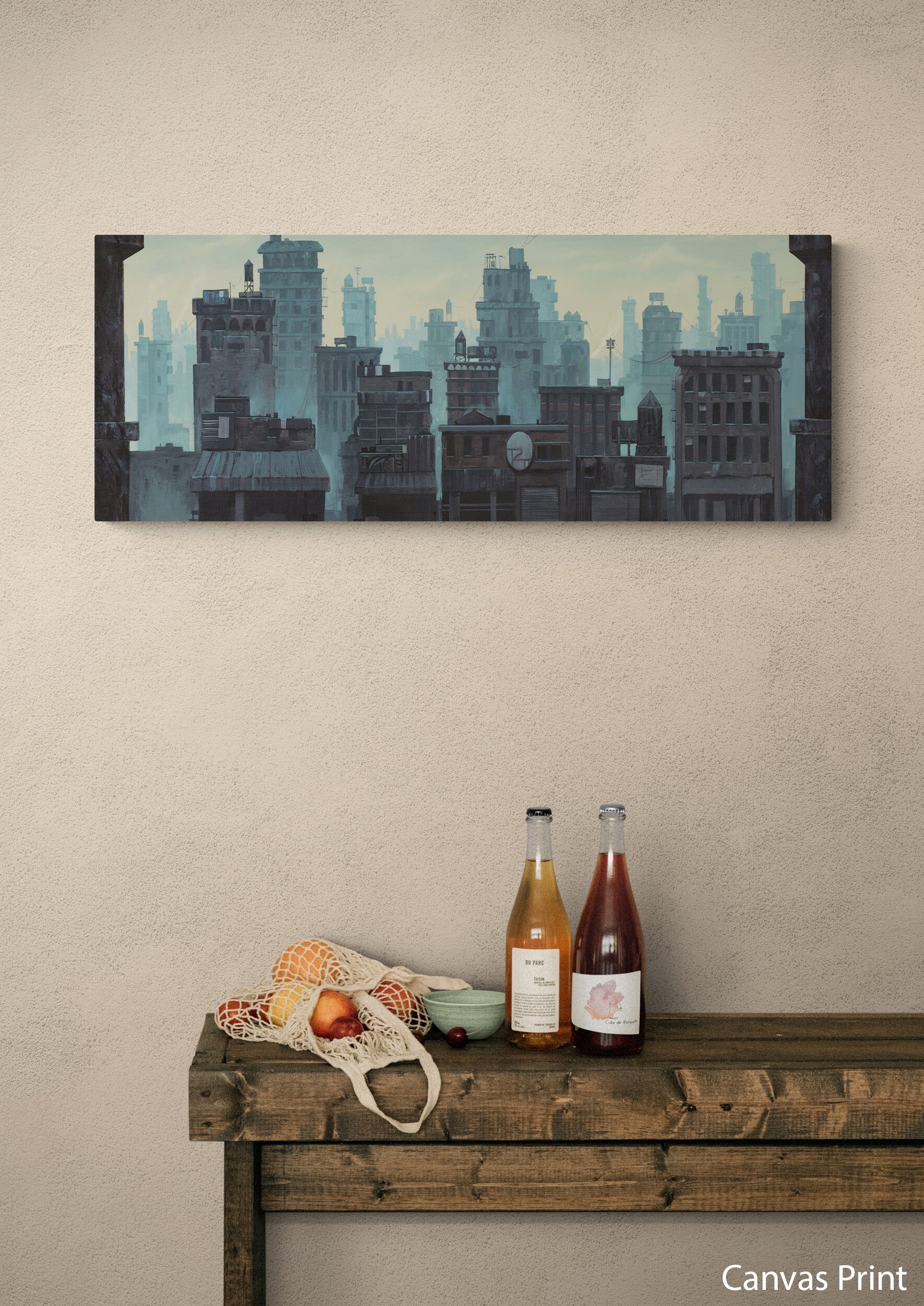 New York canvas Wall Art by urban artist Justin BUA