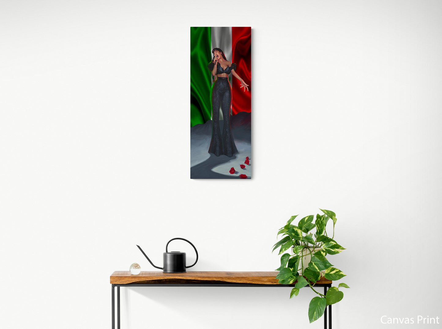 SELENA canvas Wall Art by artist Justin BUA