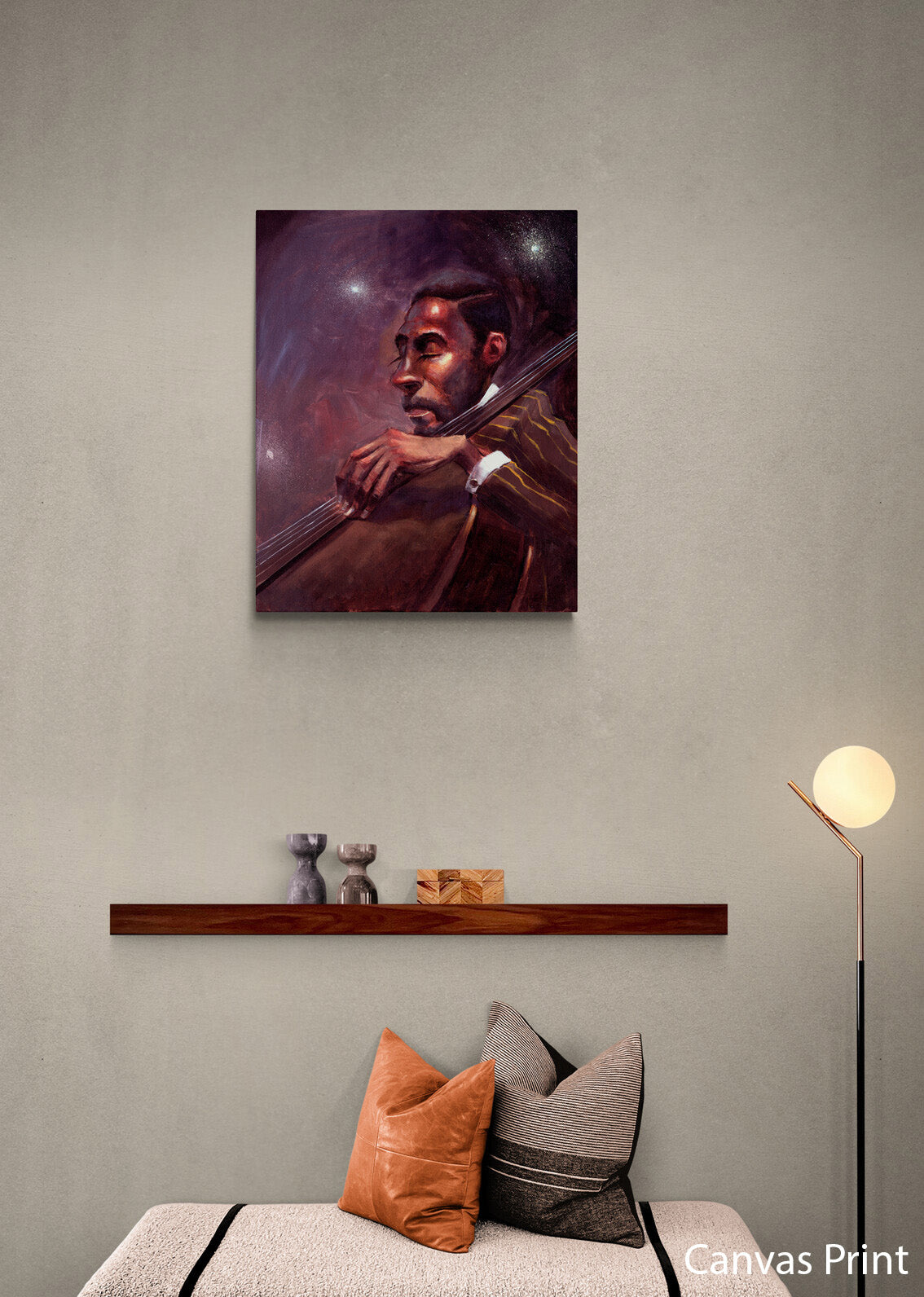 Jazz Wall Art Print by contemporary urban artist Justin BUA