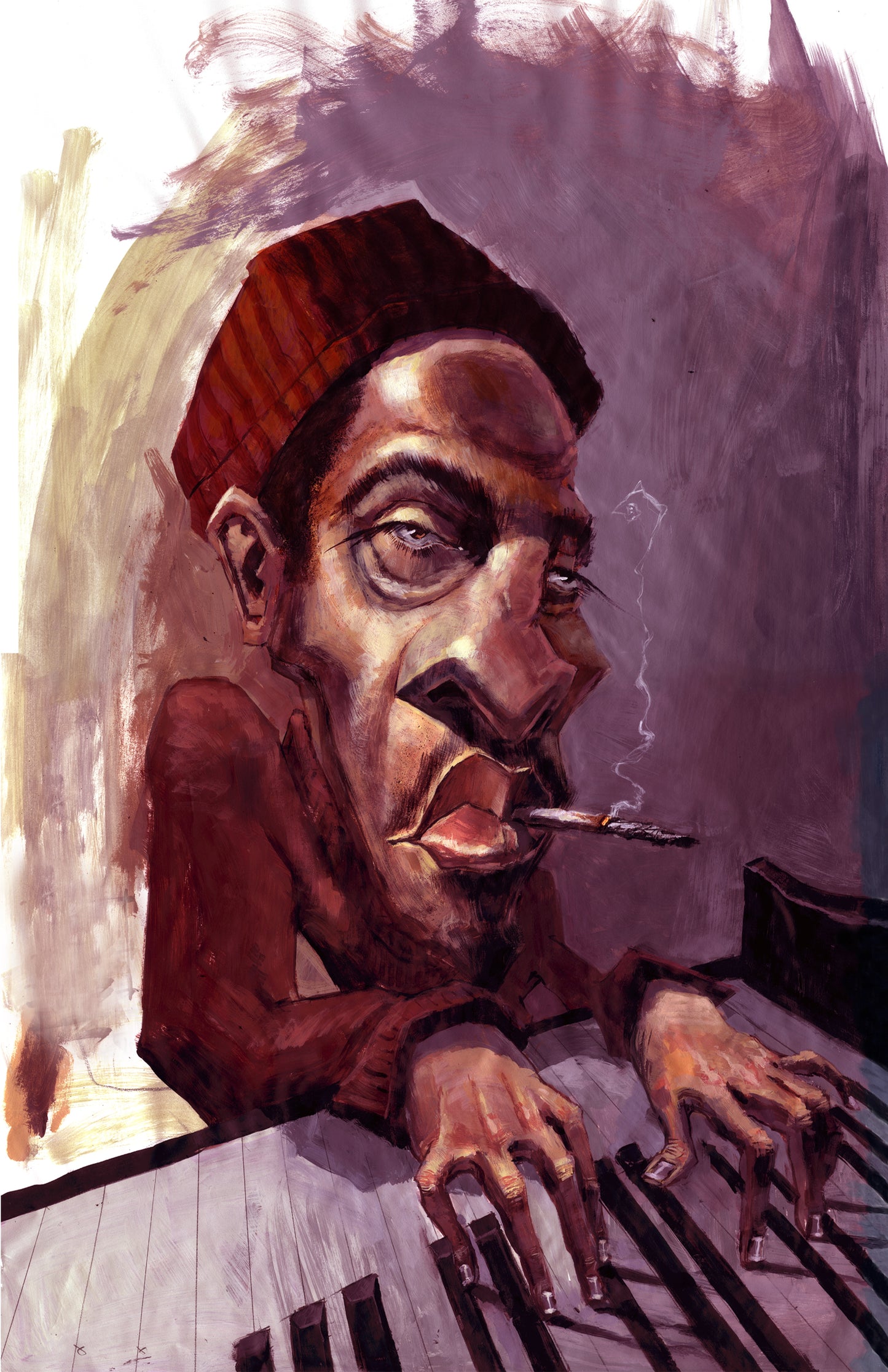Jazz and Blues art print by urban artist Justin BUA