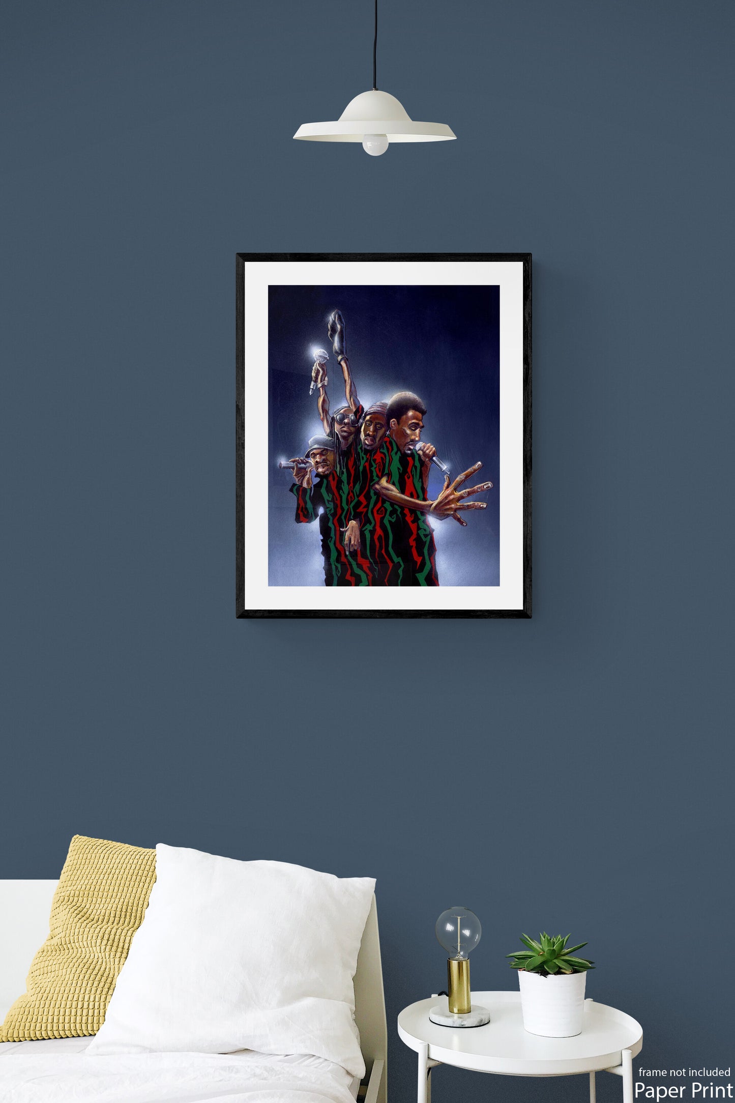 A Tribe Called Ques paper Art Print by artist Justin BUA