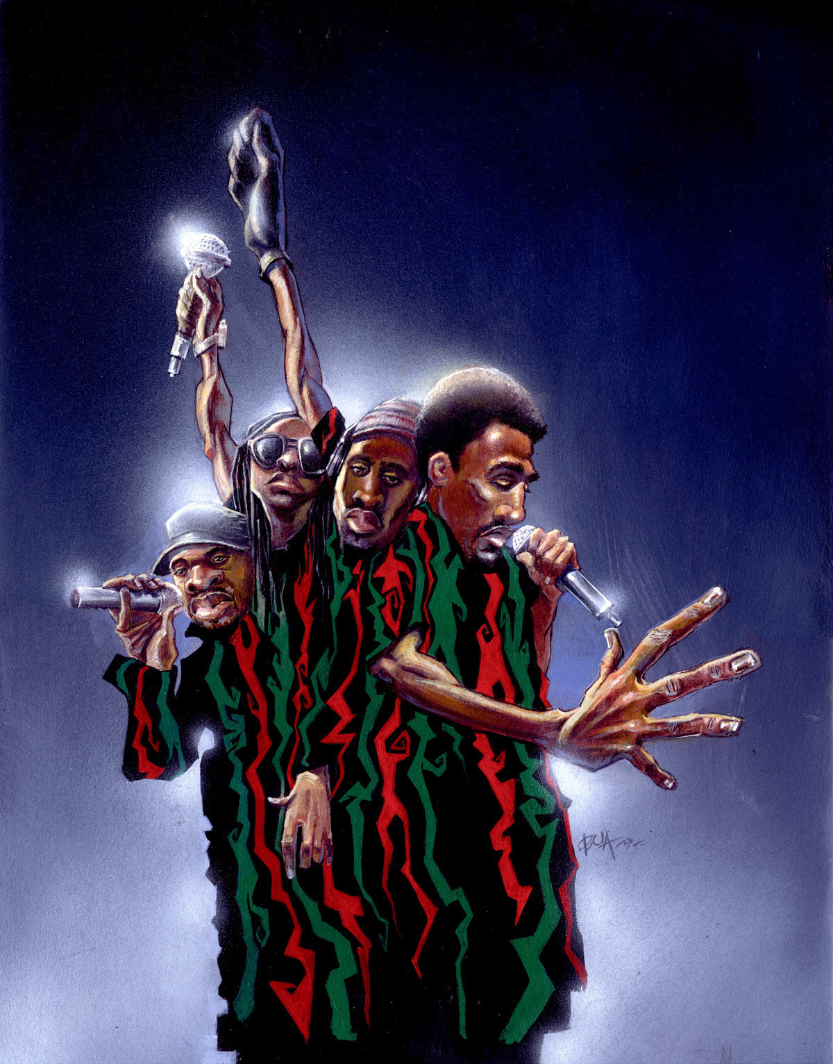 A Tribe Called Ques Art  by artist Justin BUA