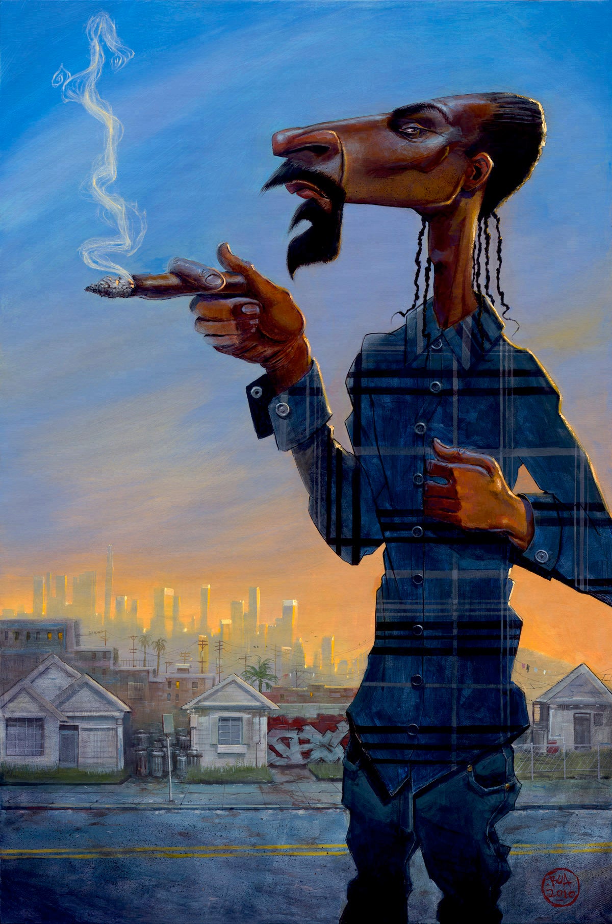 Snoop Dogg Wall Art by artist Justin BUA