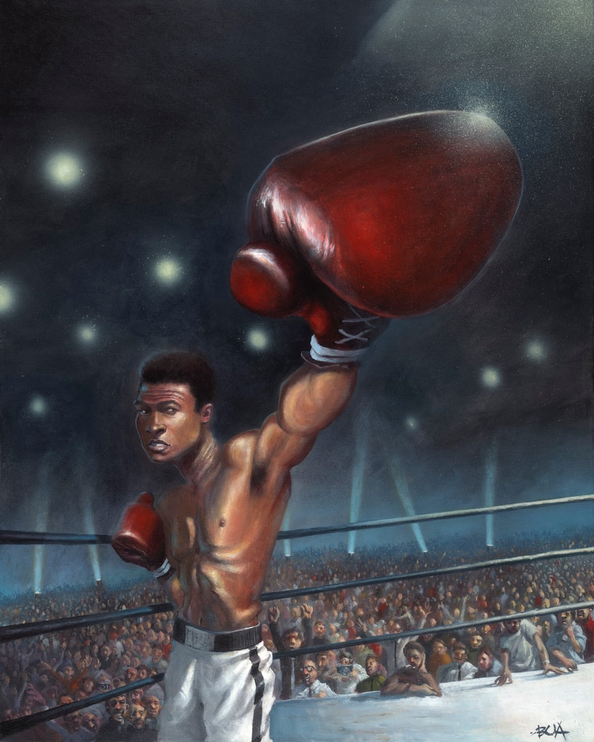 Muhammad Ali Art print by artist Justin BUA